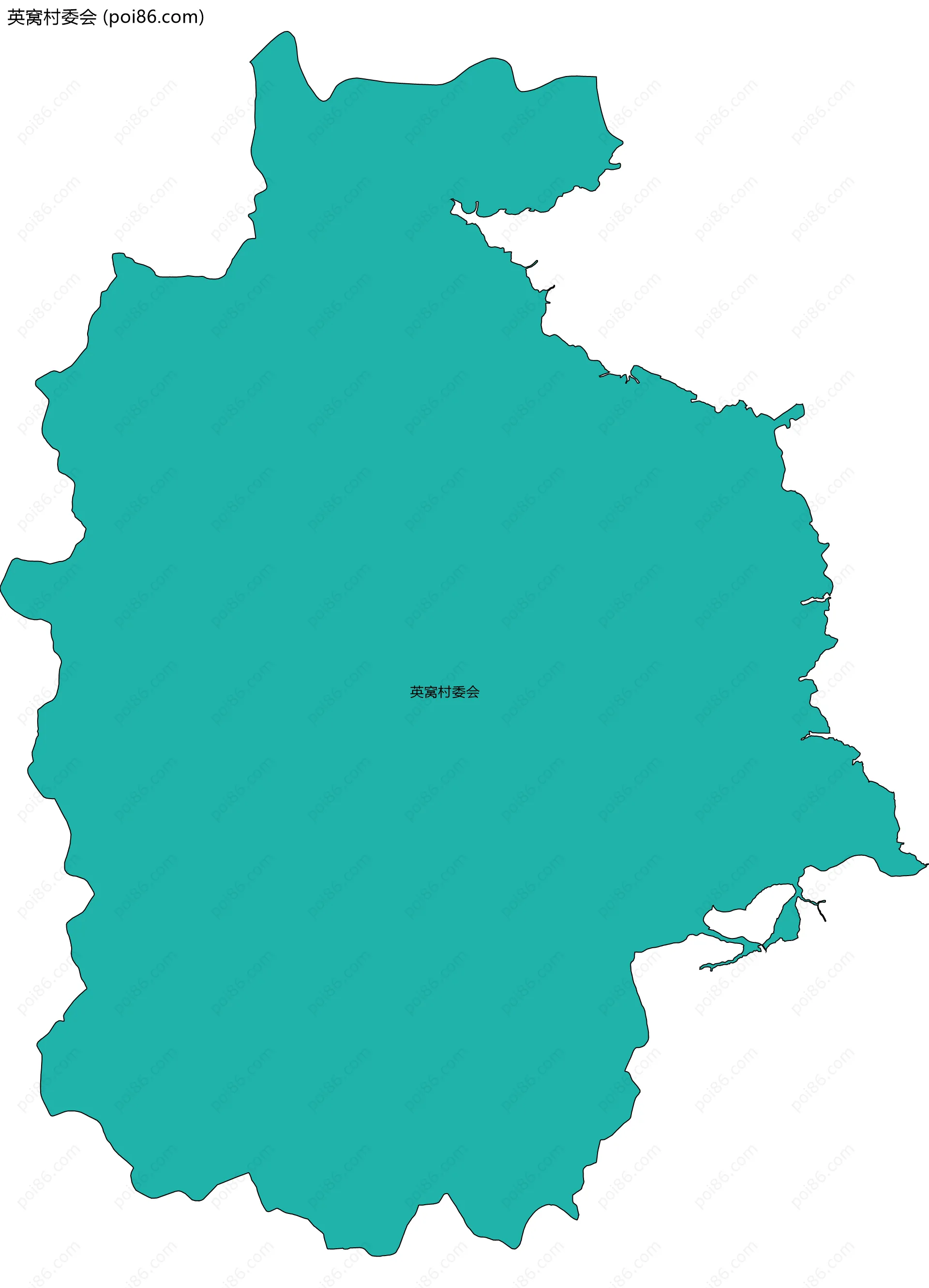 英窝村委会边界地图
