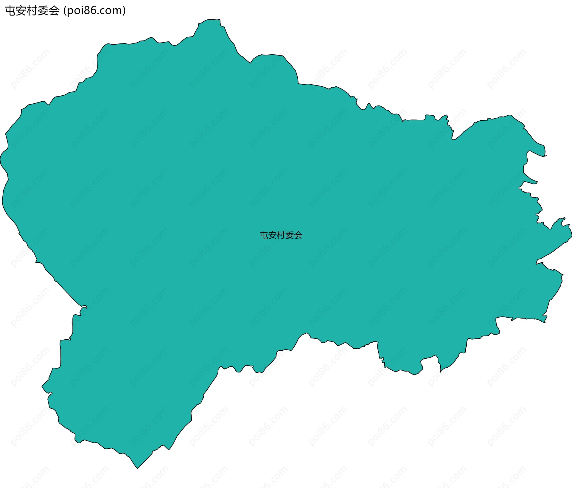 屯安村委会边界地图