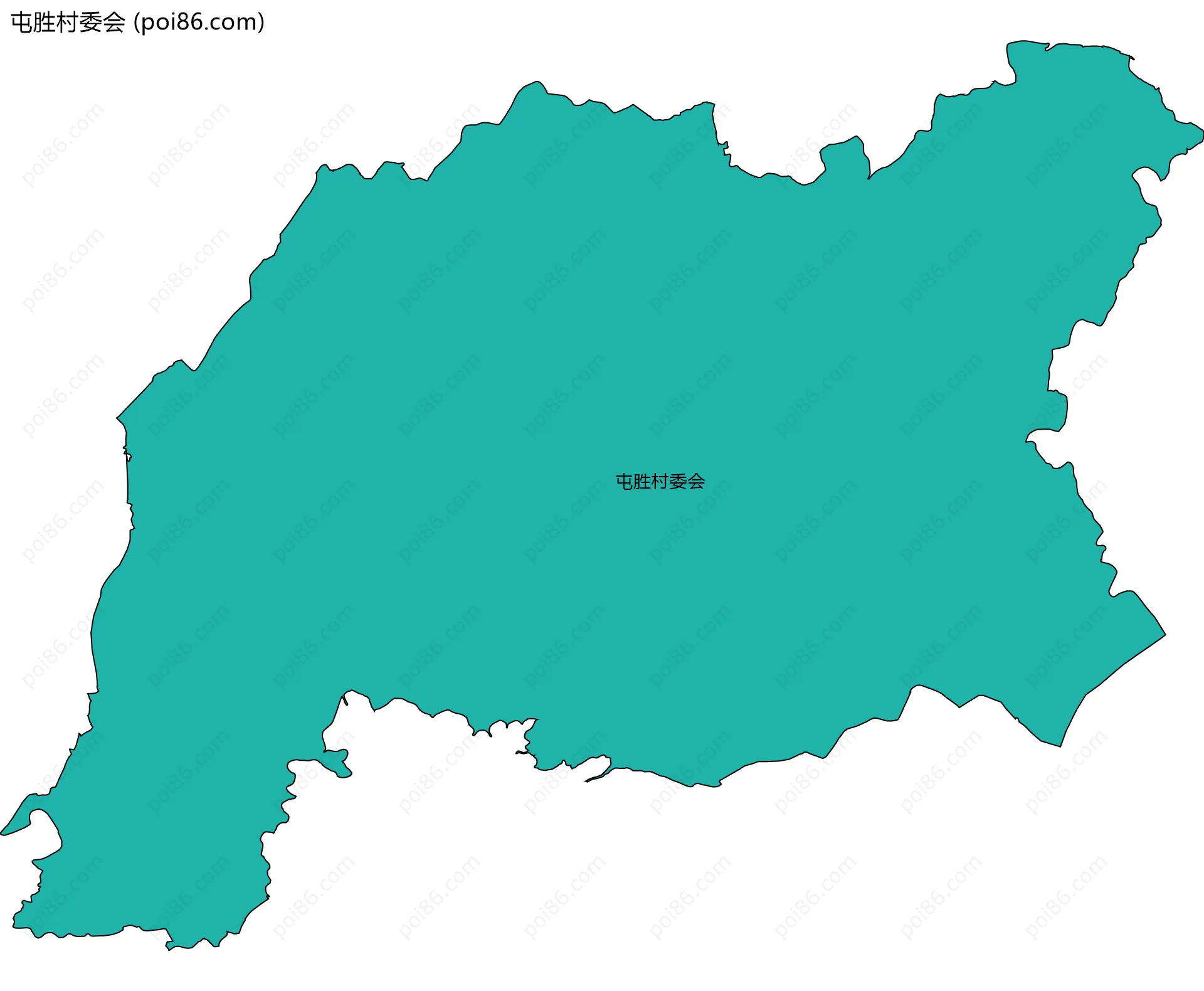 屯胜村委会边界地图