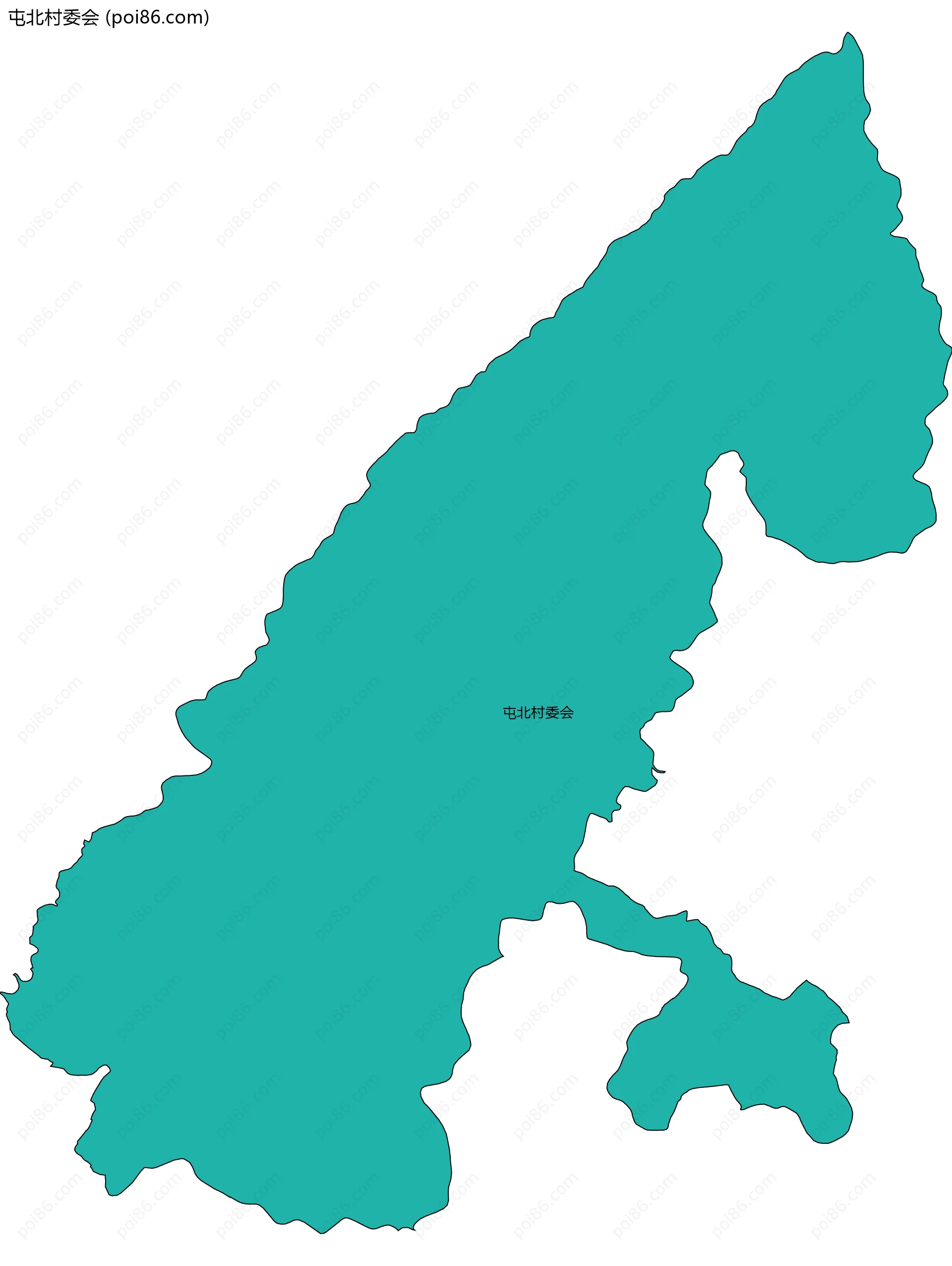 屯北村委会边界地图