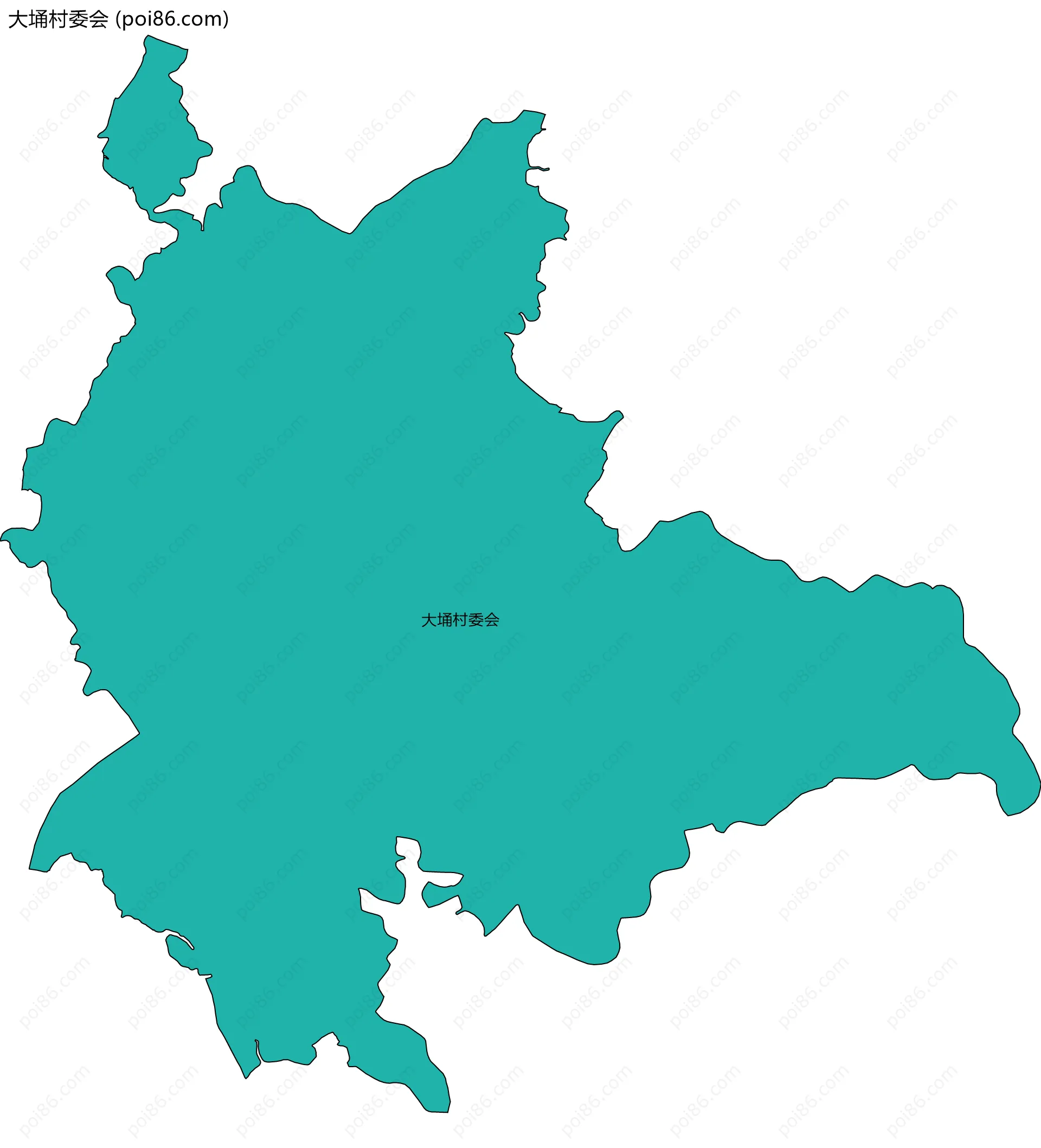 大埇村委会边界地图