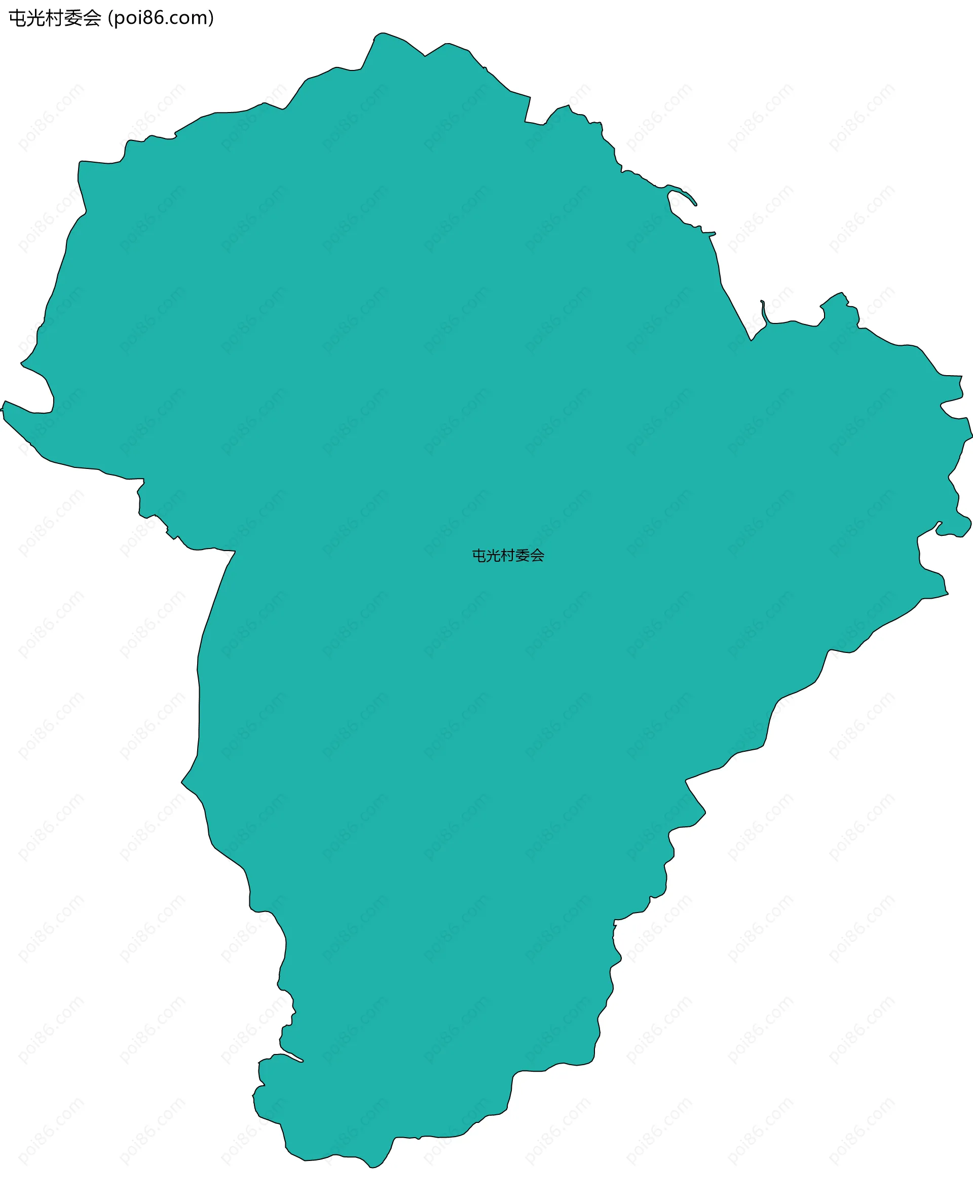 屯光村委会边界地图