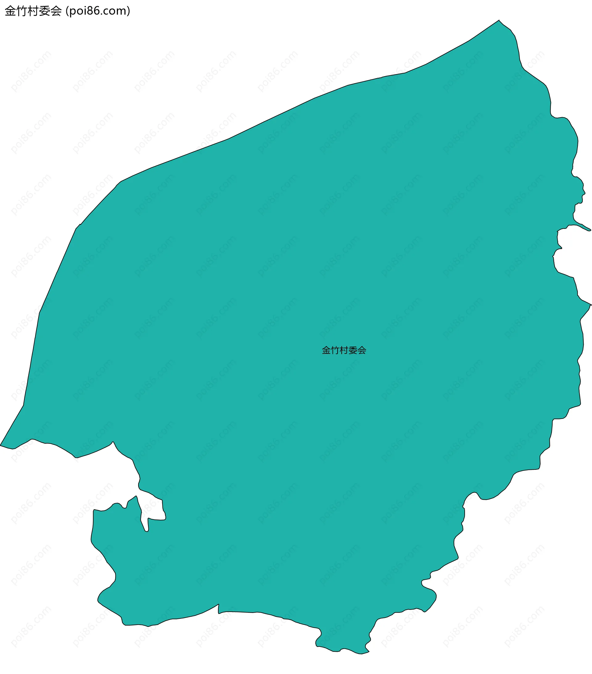 金竹村委会边界地图