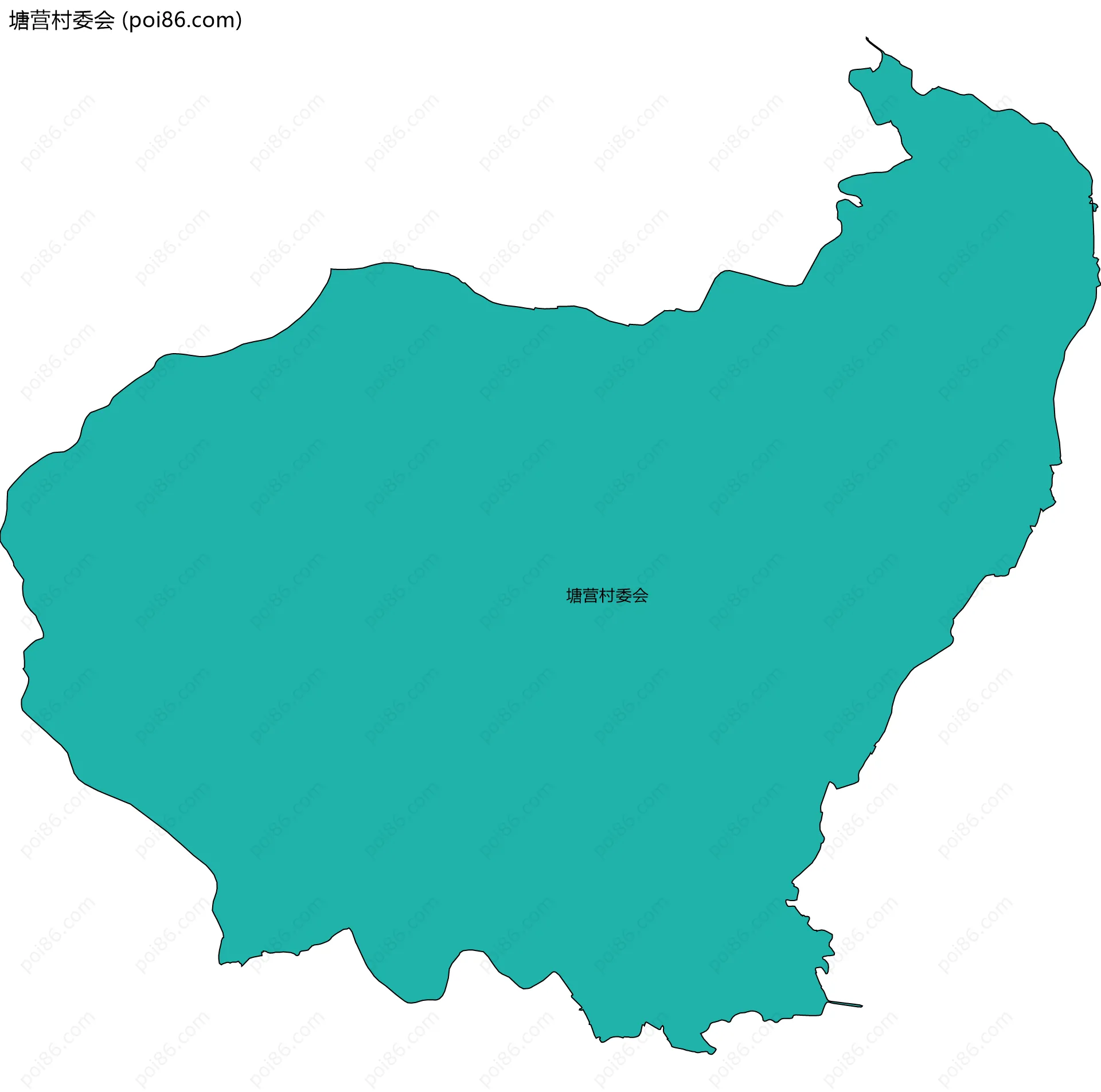 塘营村委会边界地图