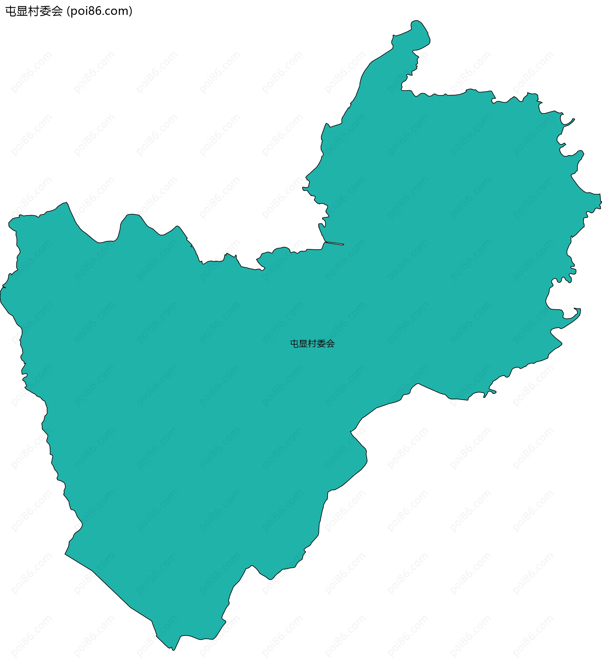 屯显村委会边界地图