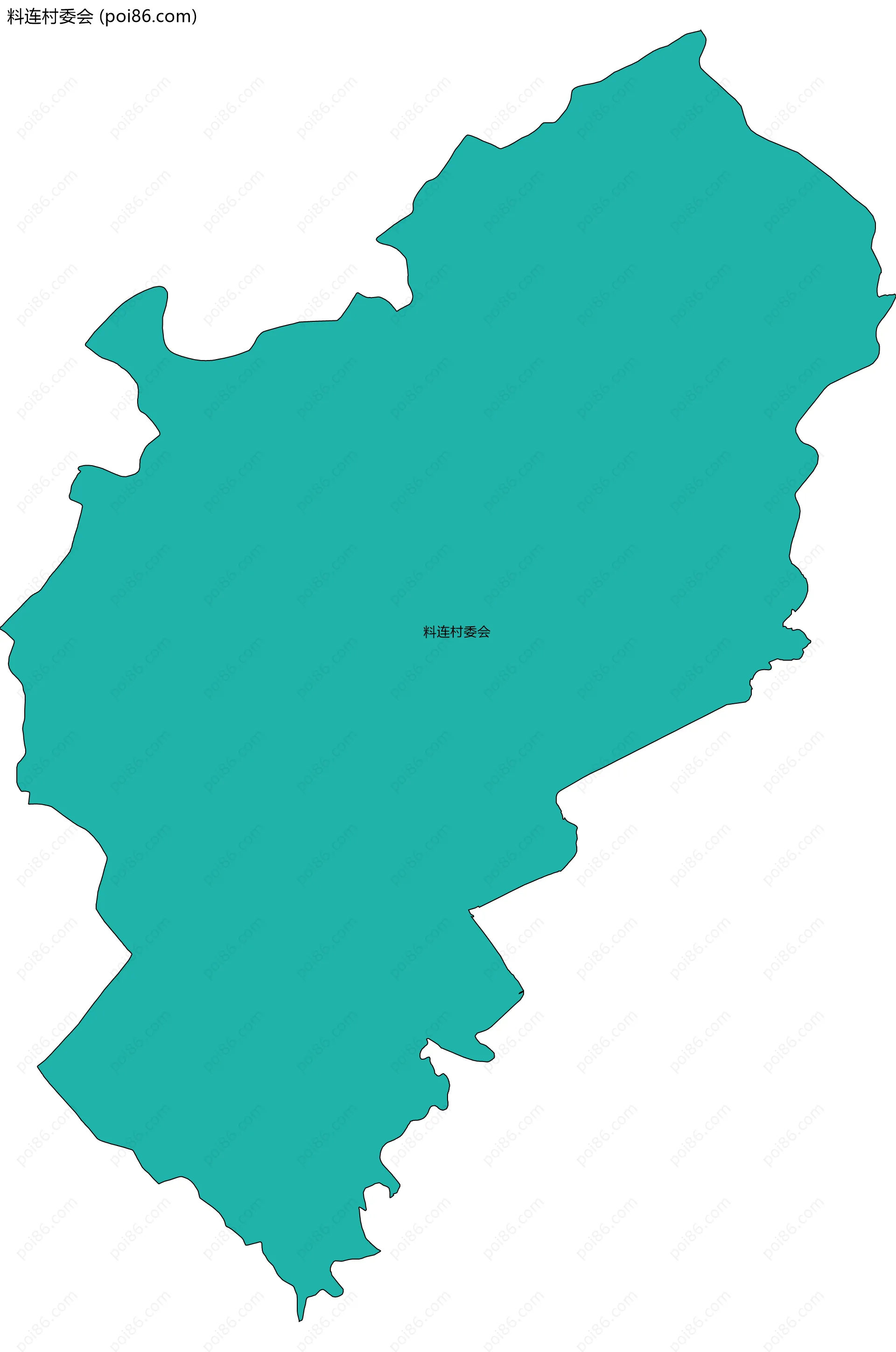 料连村委会边界地图