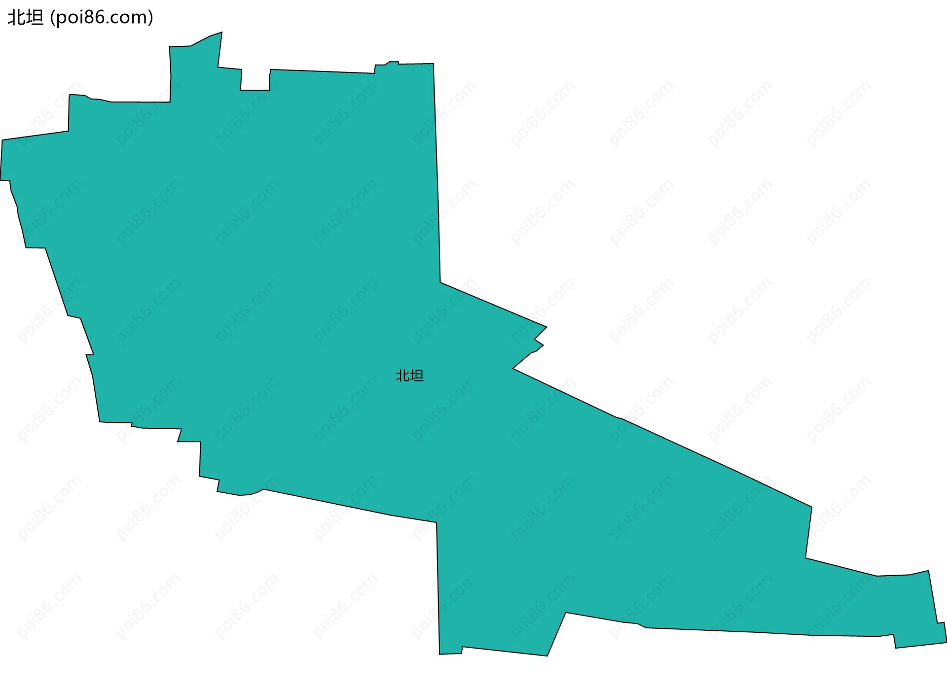 北坦边界地图