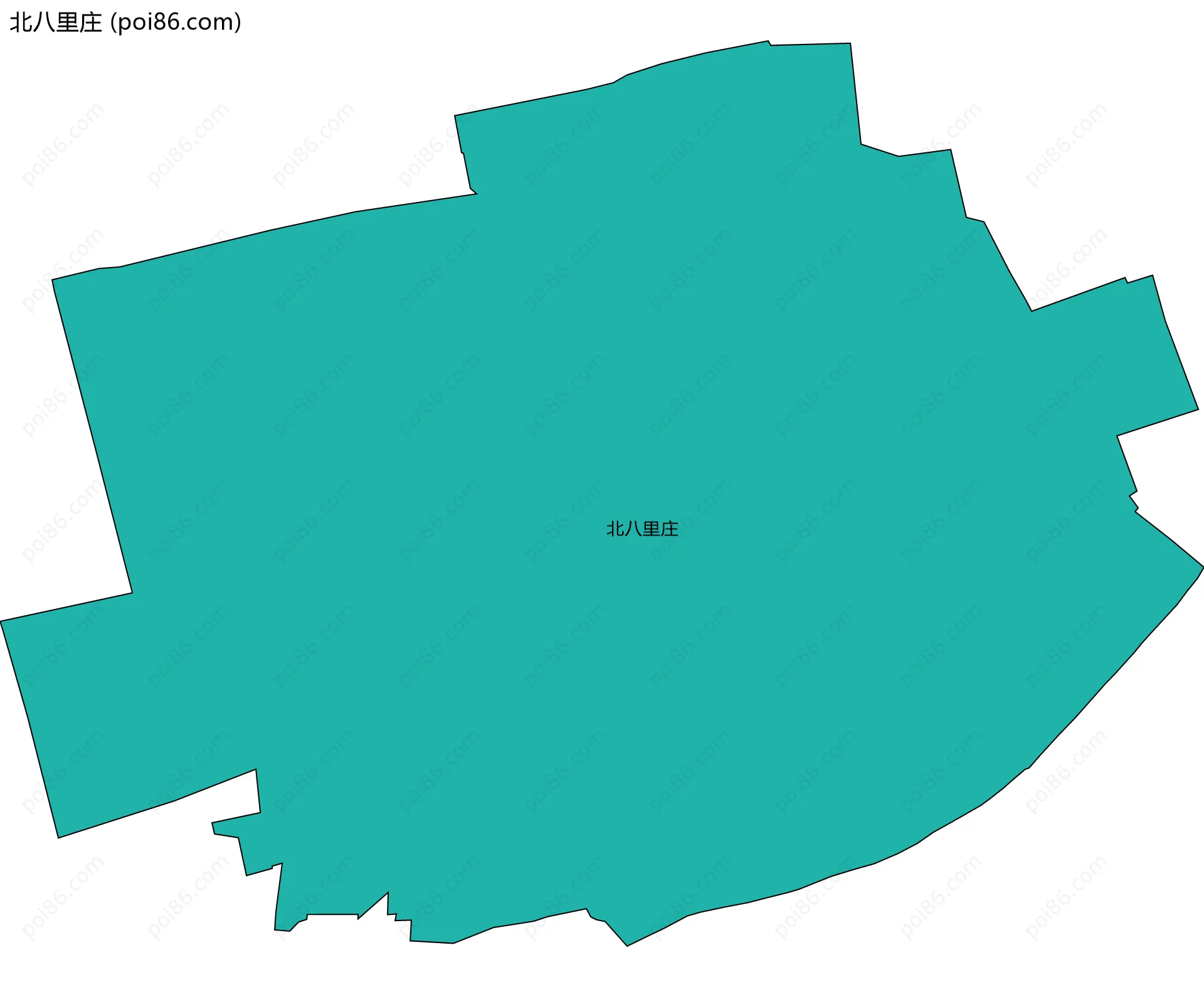 北八里庄边界地图