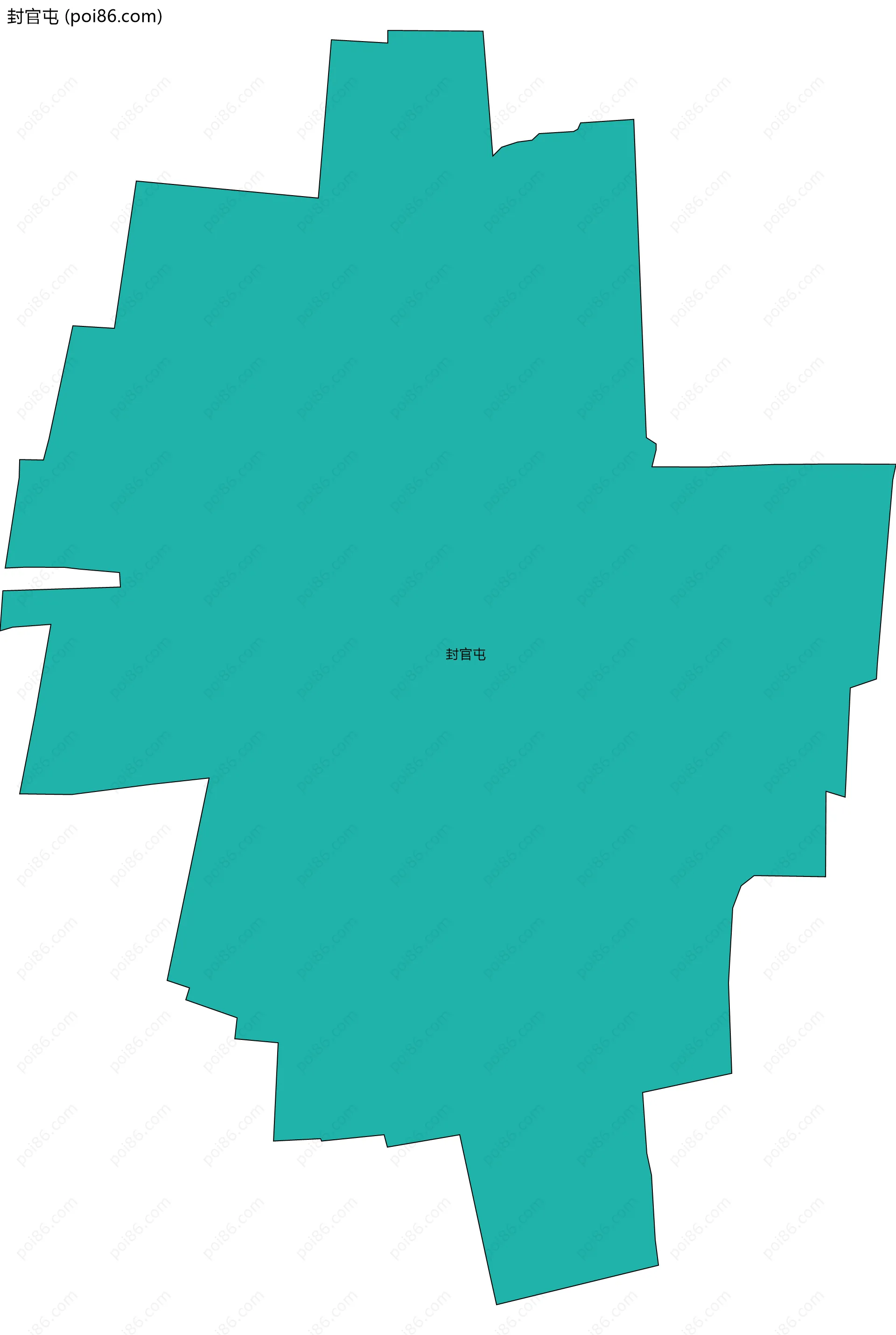 封官屯边界地图