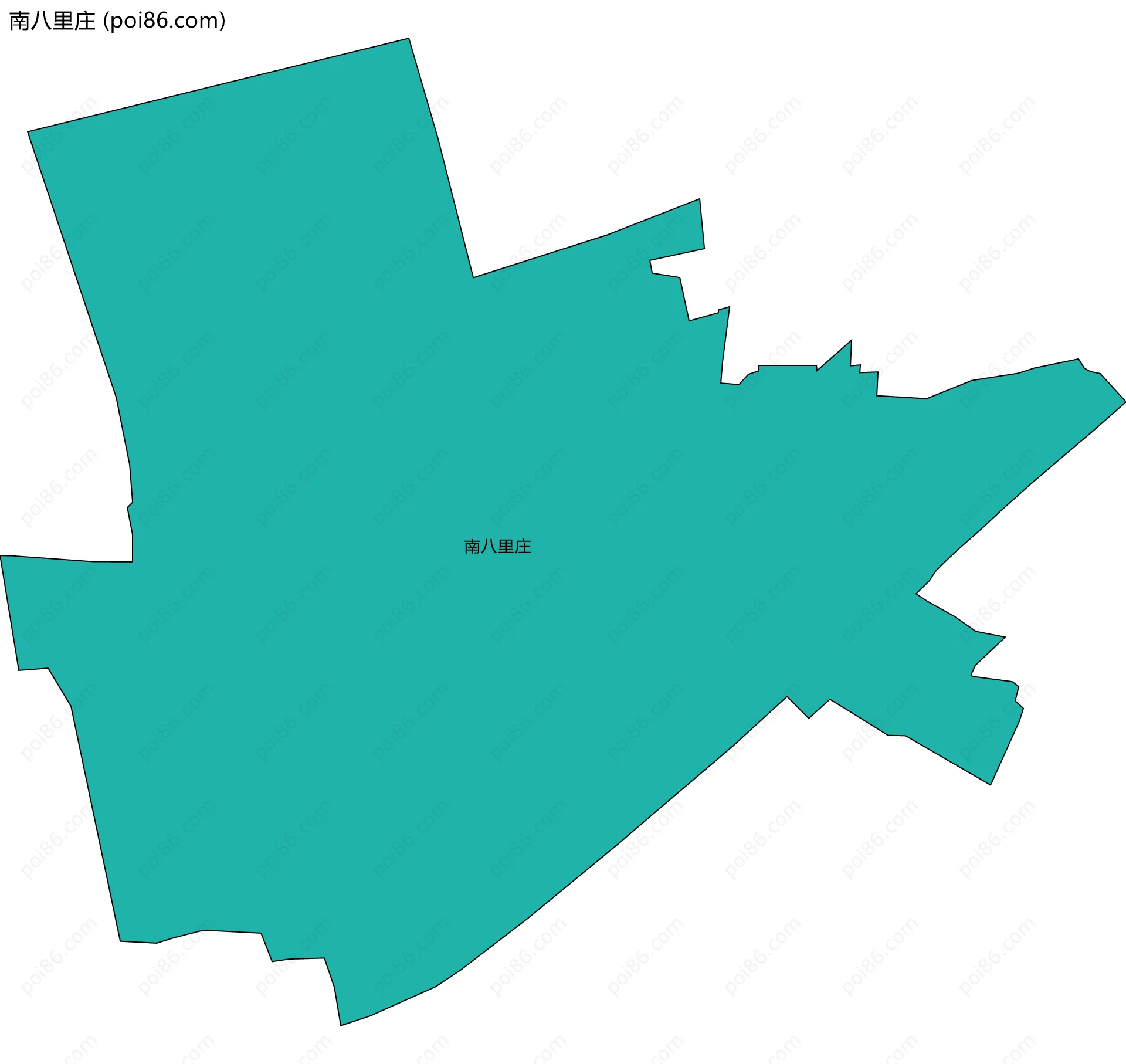 南八里庄边界地图