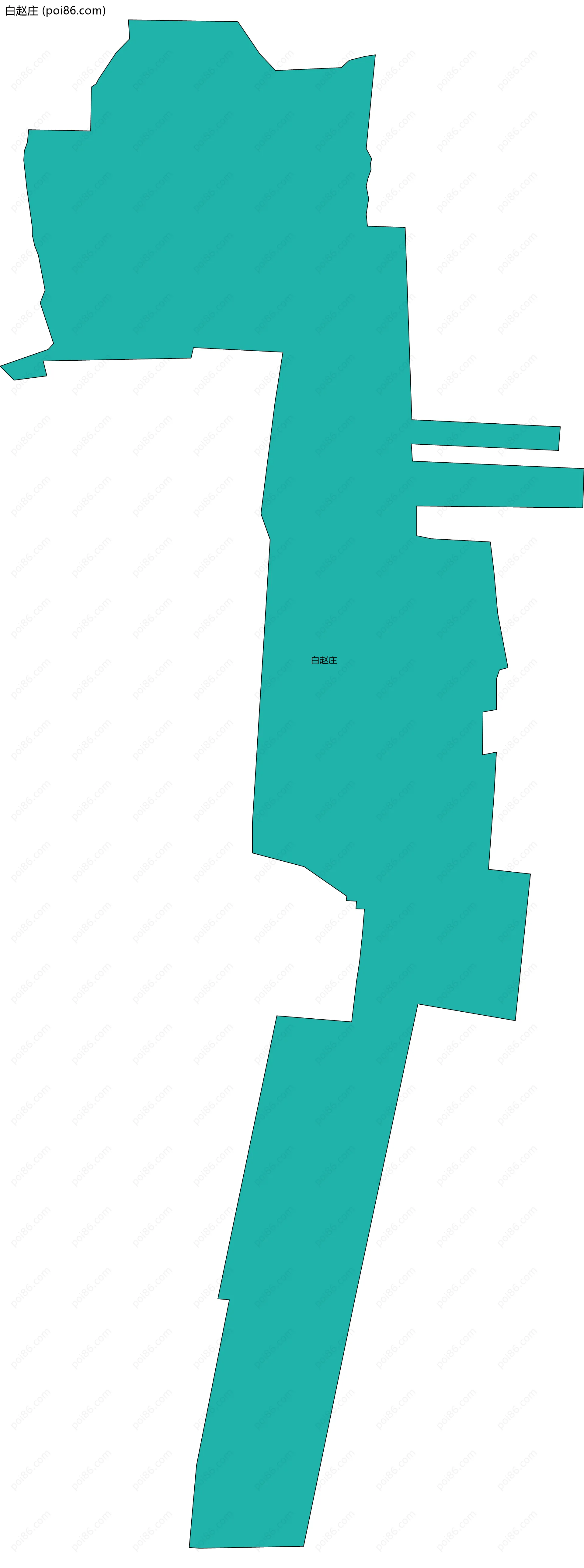 白赵庄边界地图