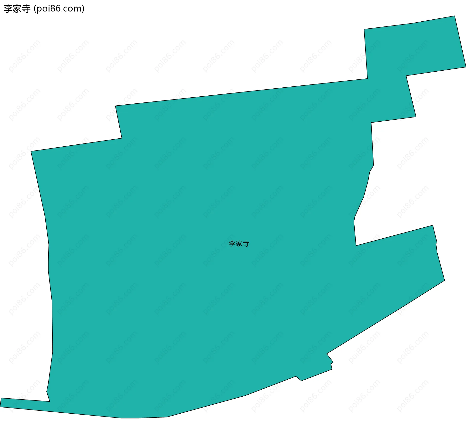 李家寺边界地图