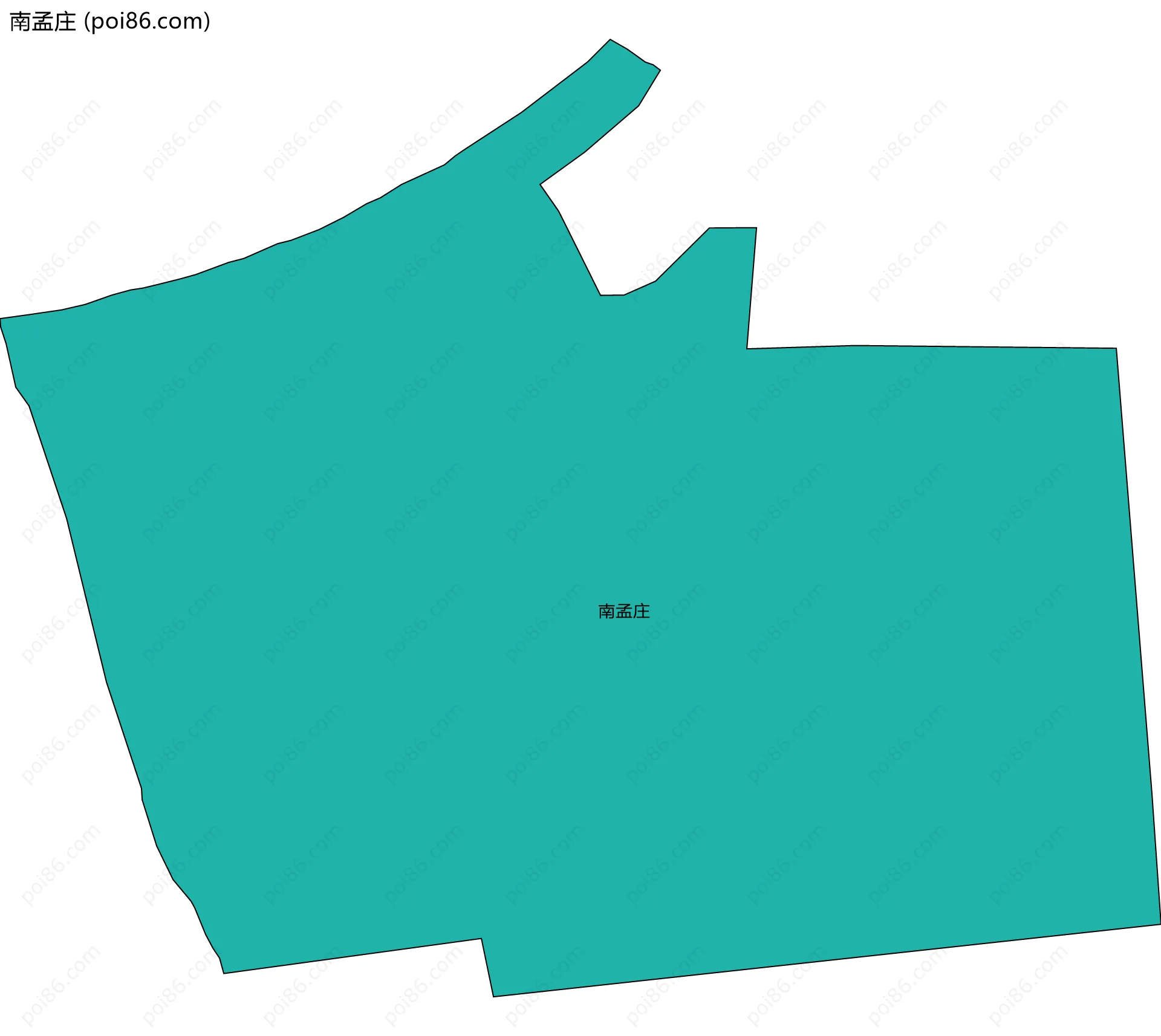 南孟庄边界地图