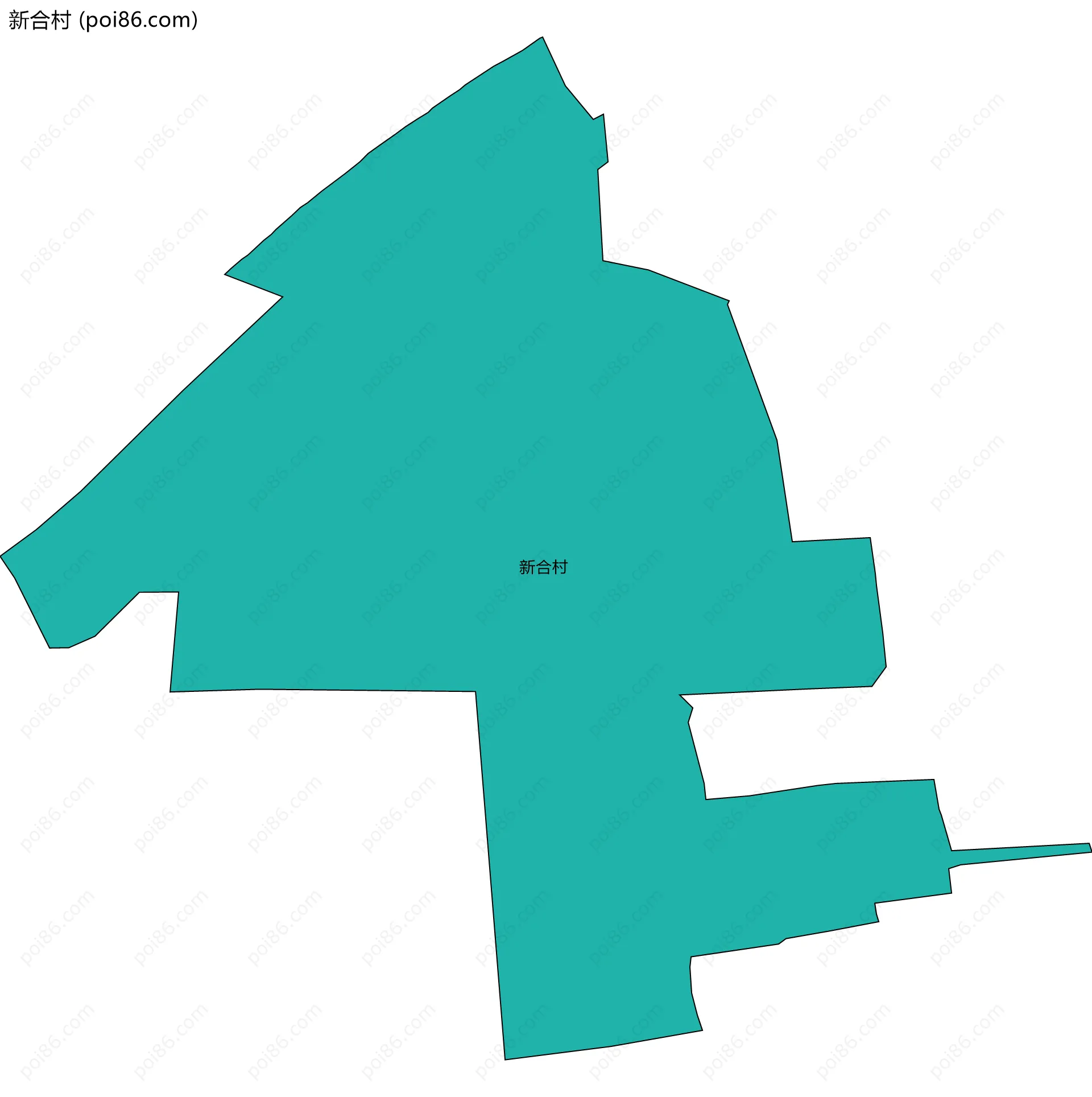 新合村边界地图