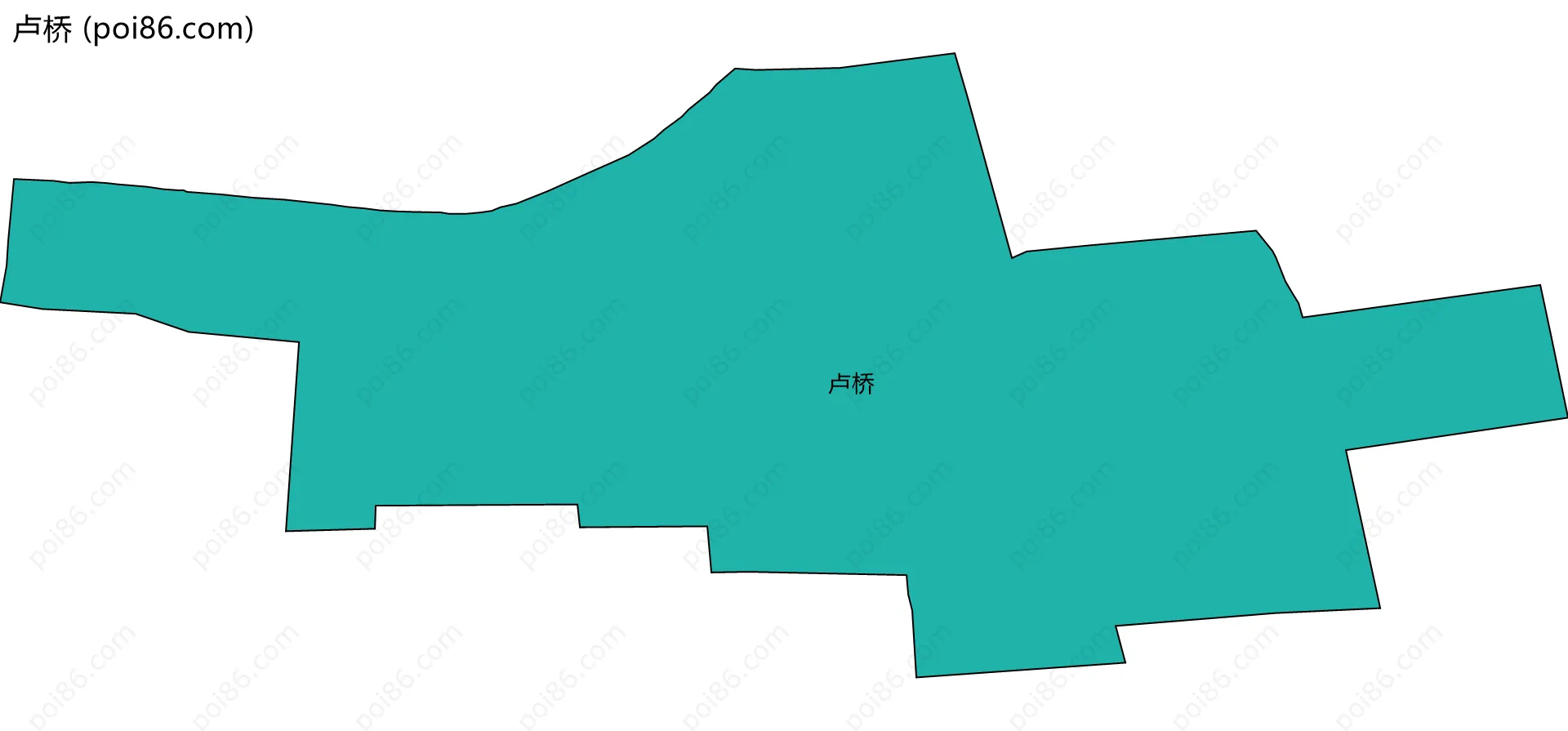 卢桥边界地图