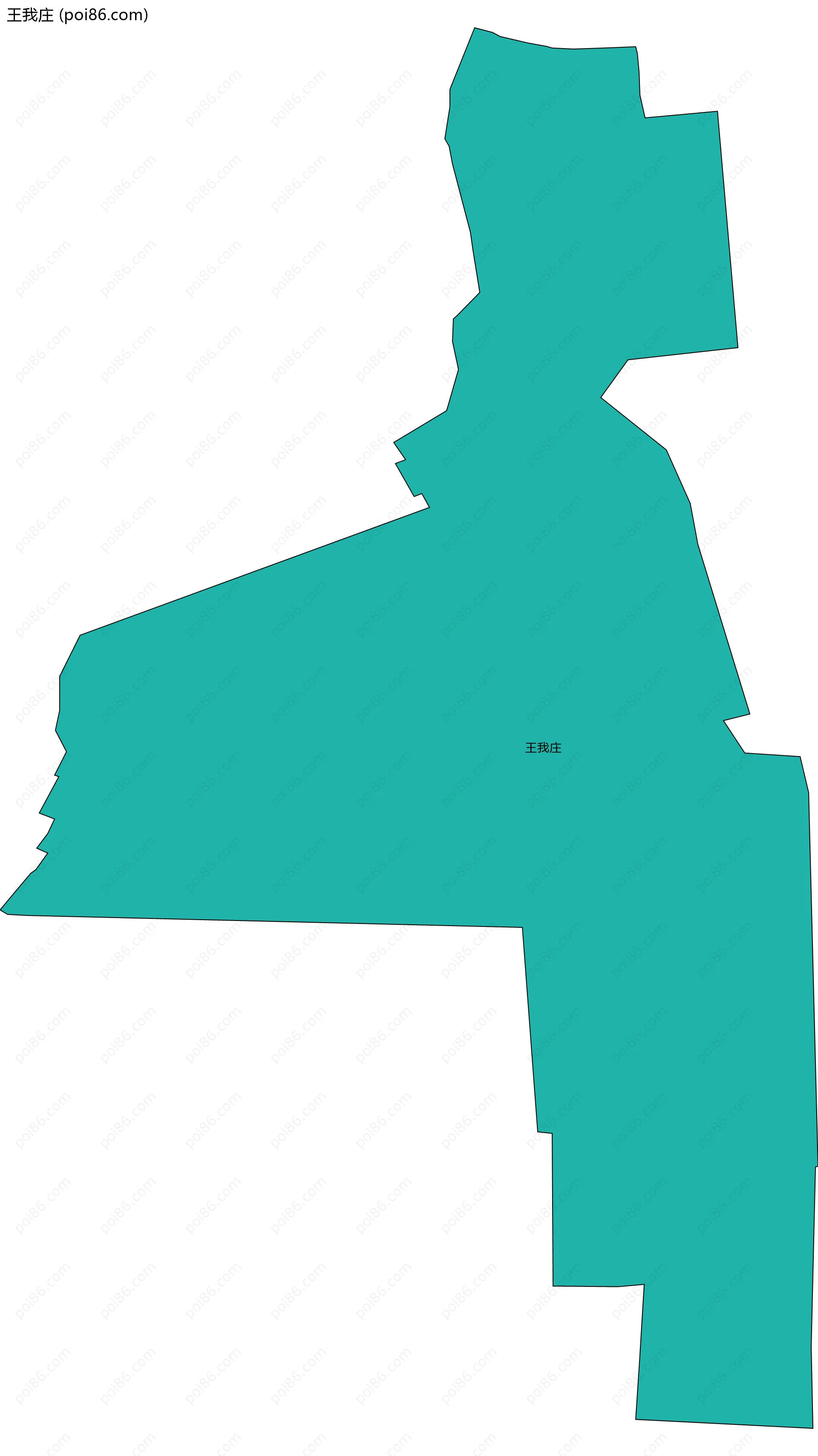 王我庄边界地图