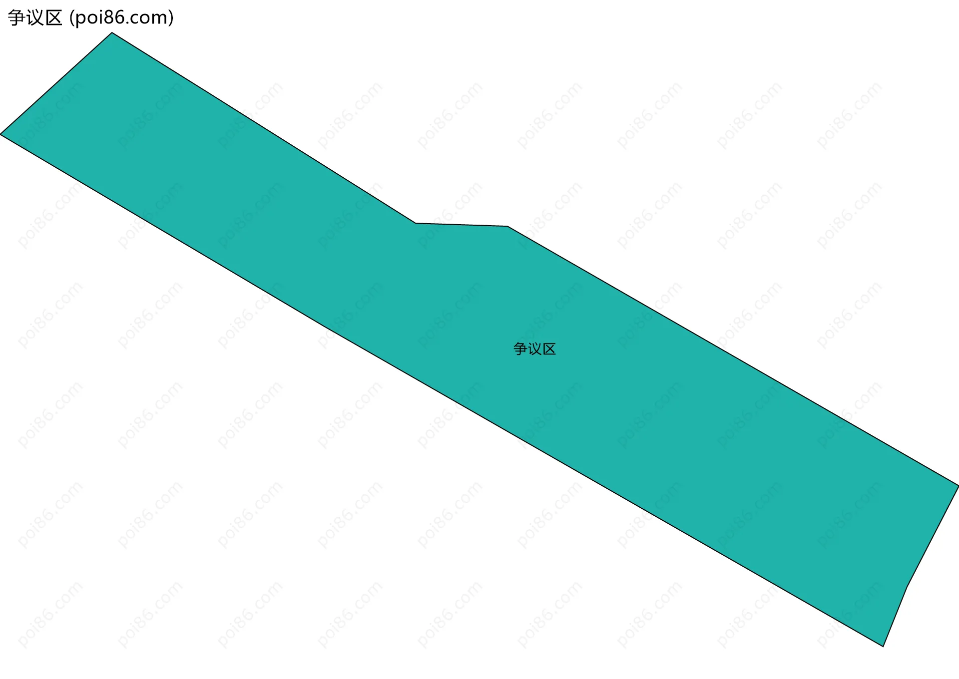 争议区边界地图