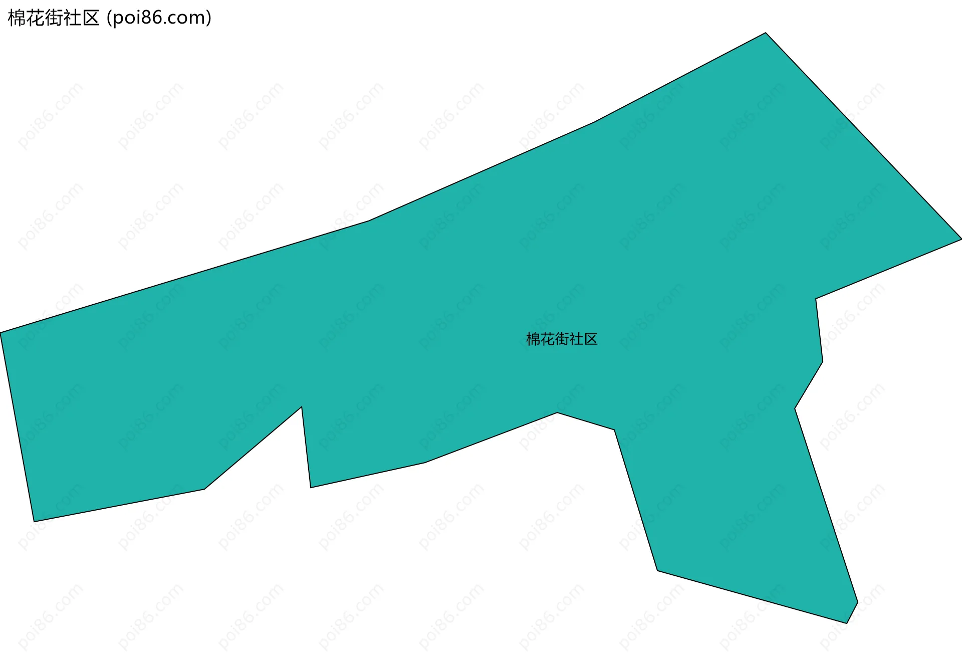 棉花街社区边界地图