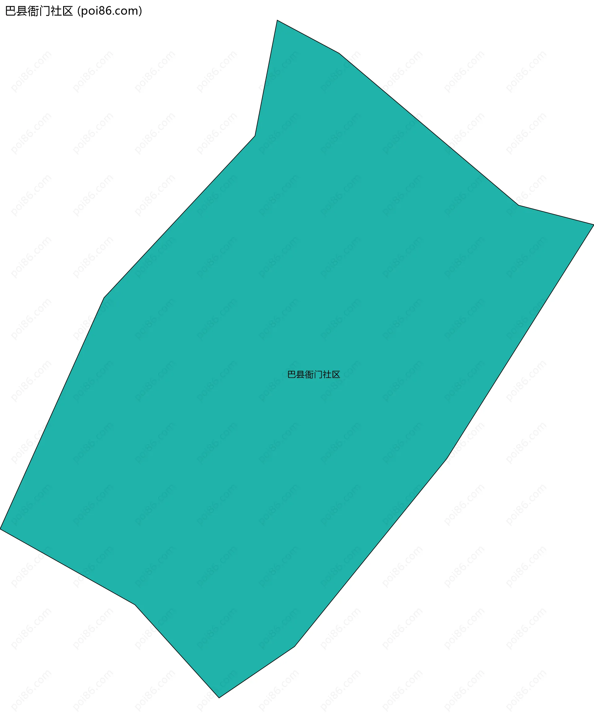 巴县衙门社区边界地图