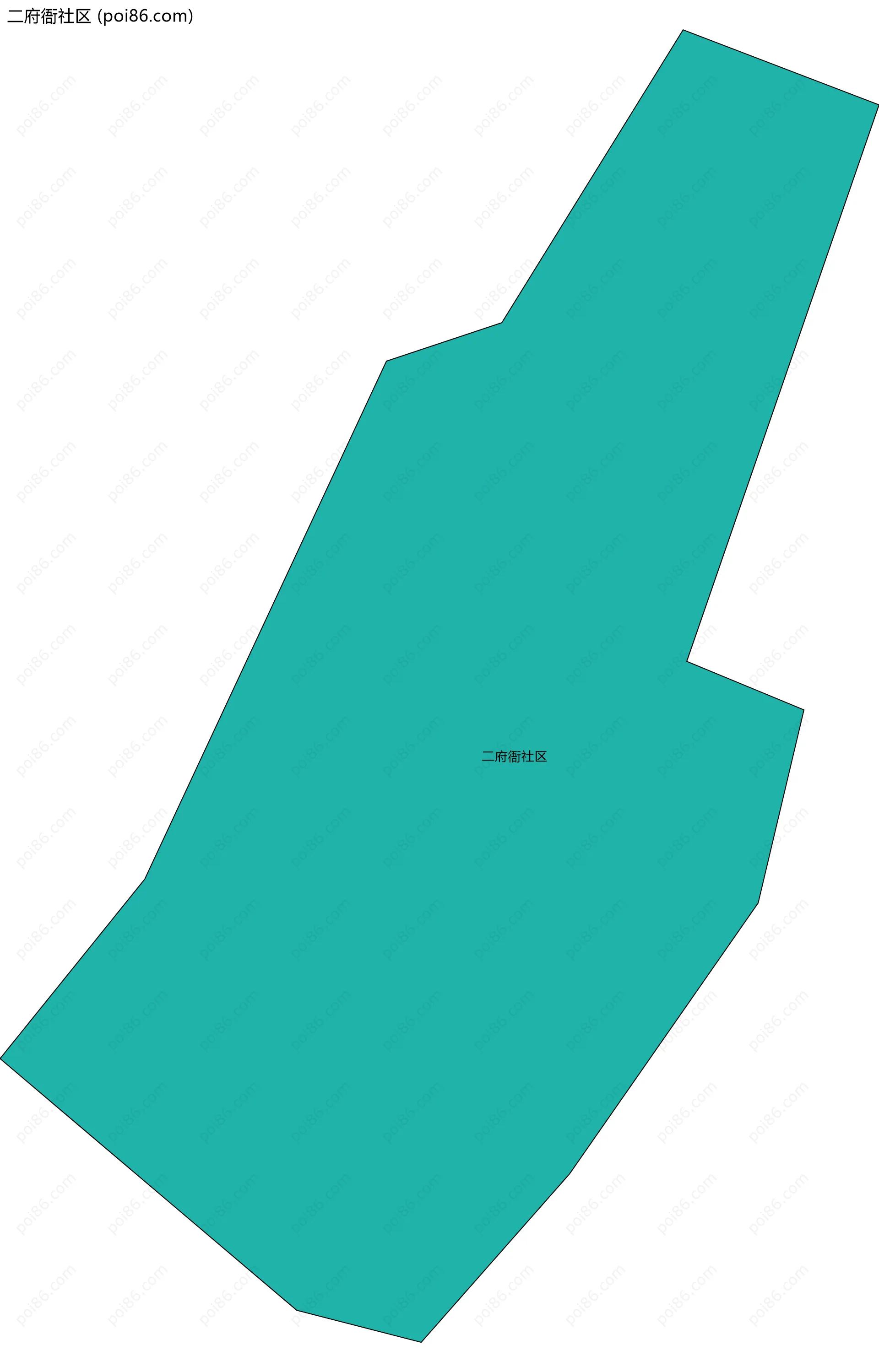 二府衙社区边界地图