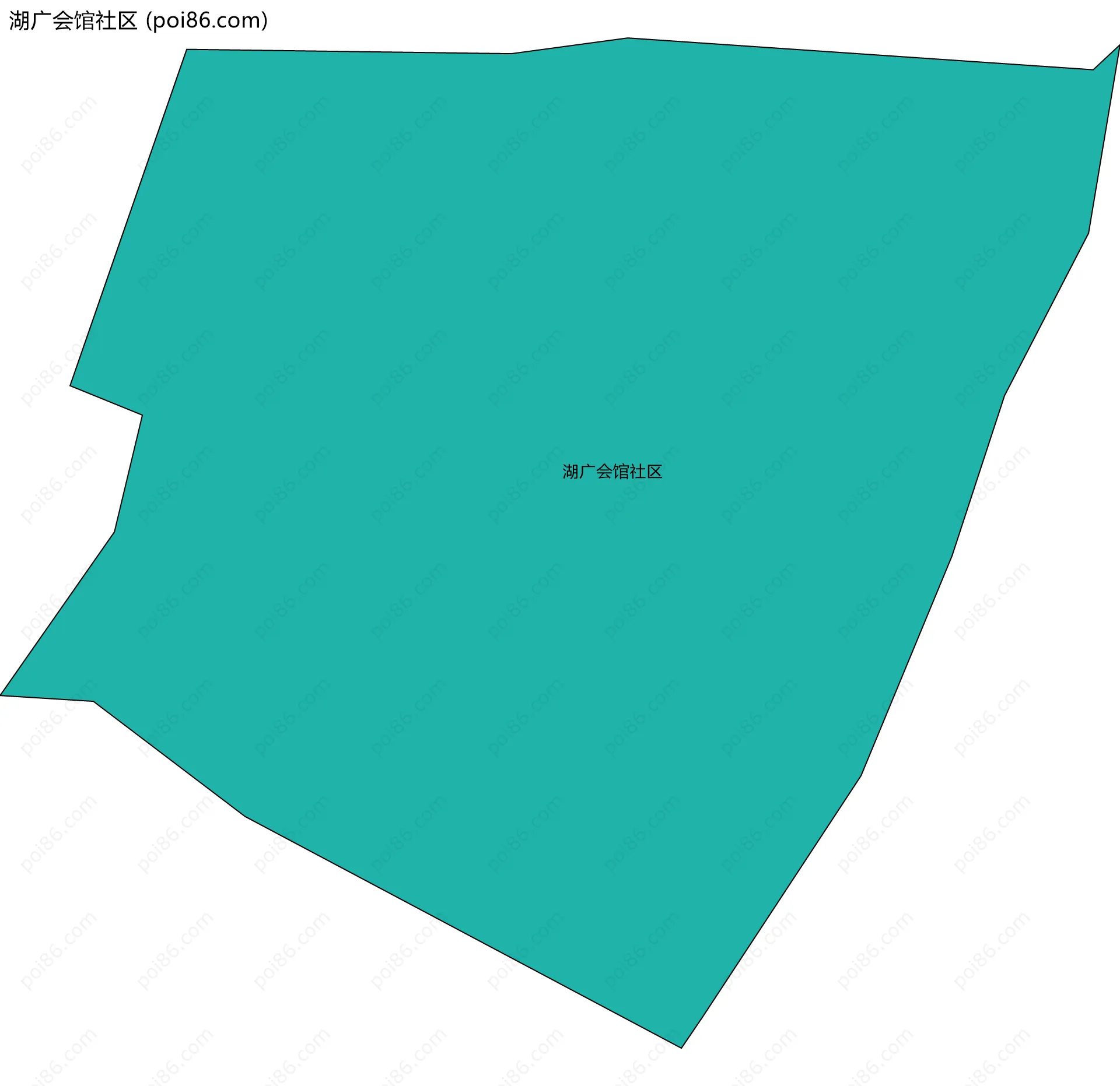 湖广会馆社区边界地图