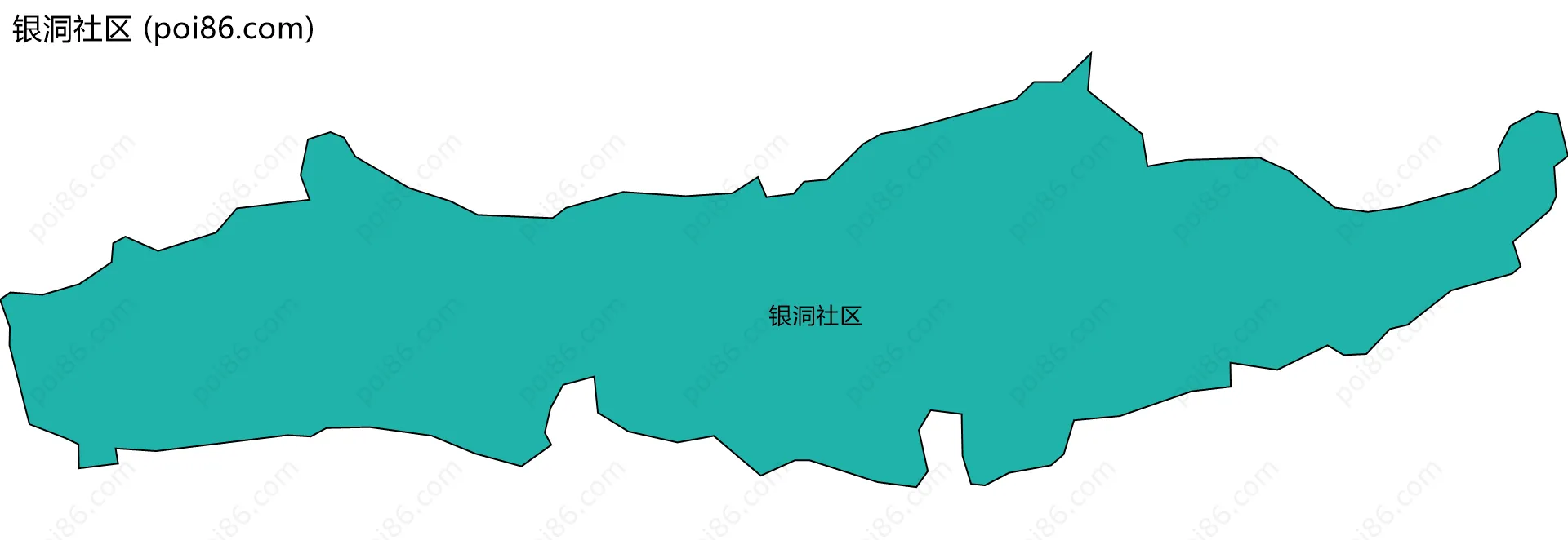 银洞社区边界地图