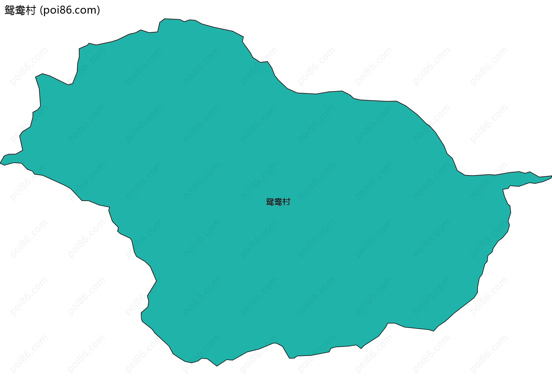 鸳鸯村边界地图