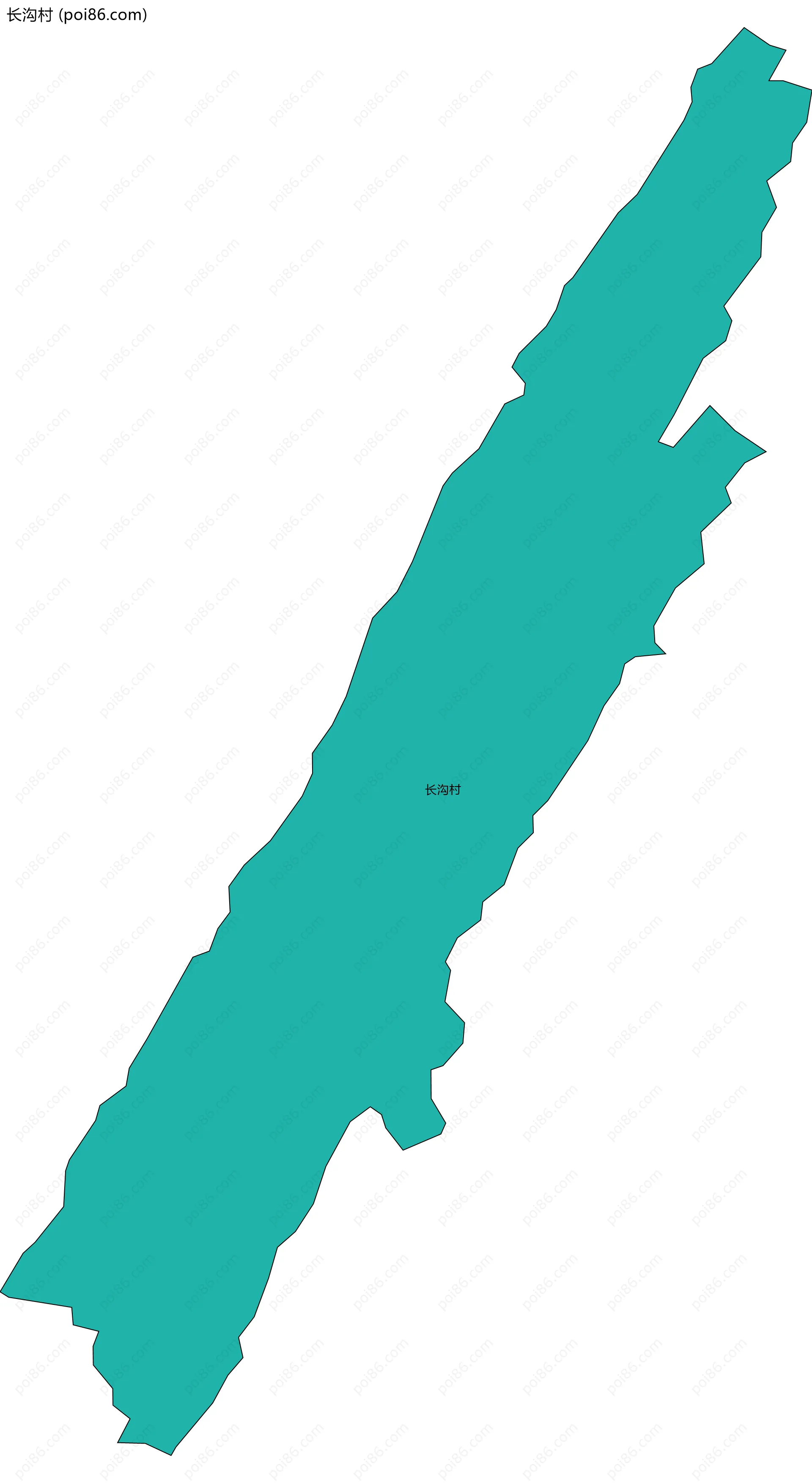 长沟村边界地图