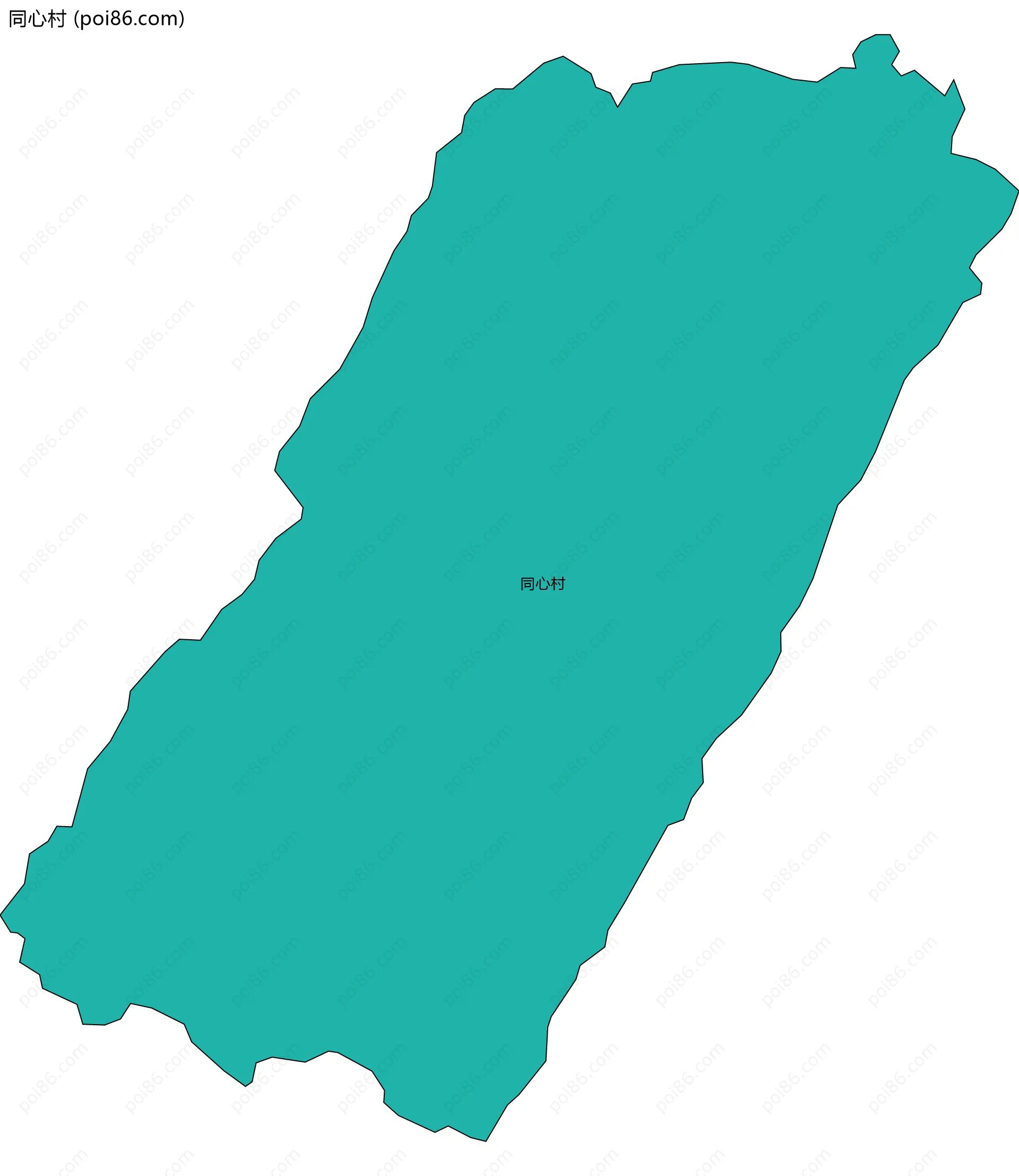 同心村边界地图