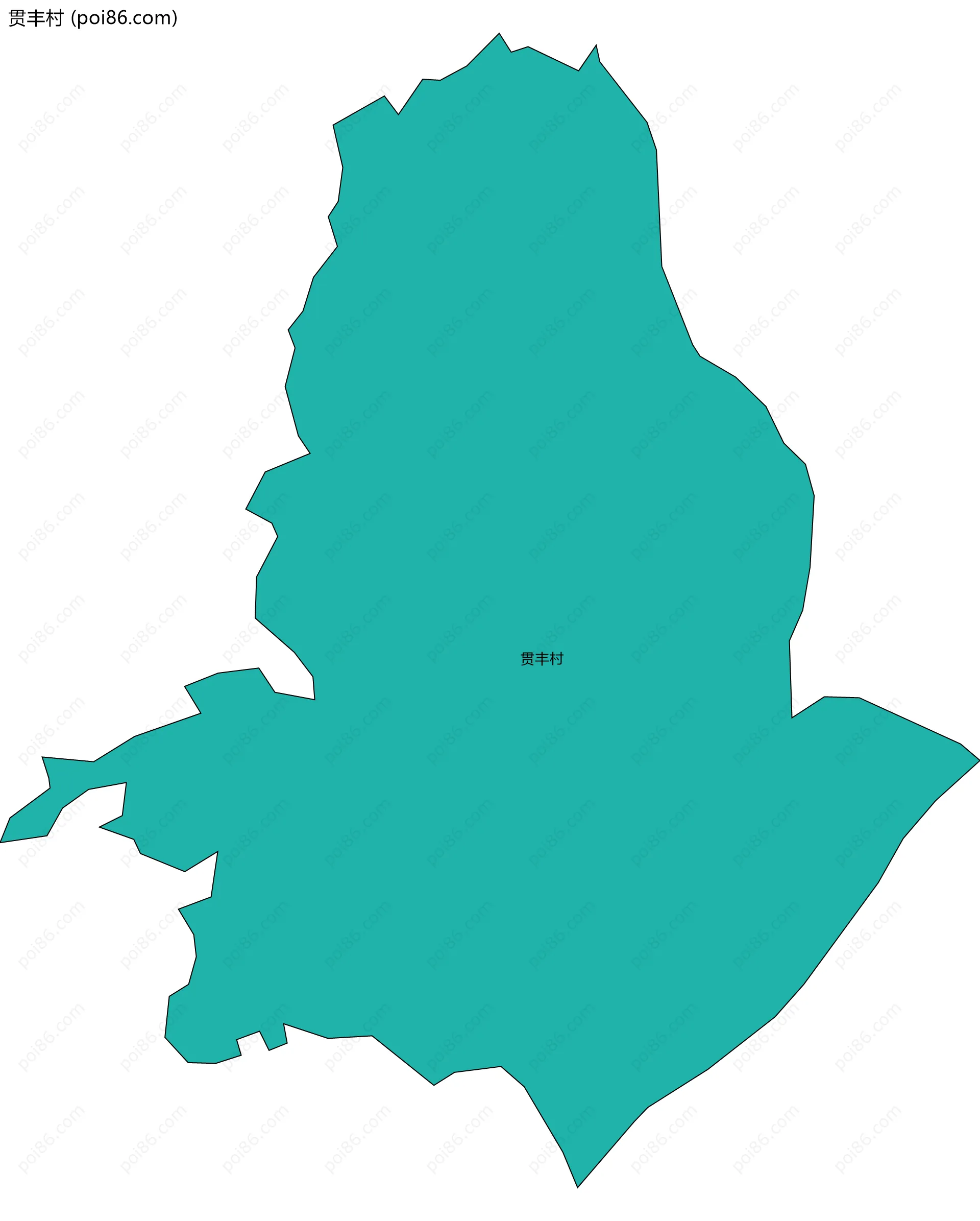 贯丰村边界地图