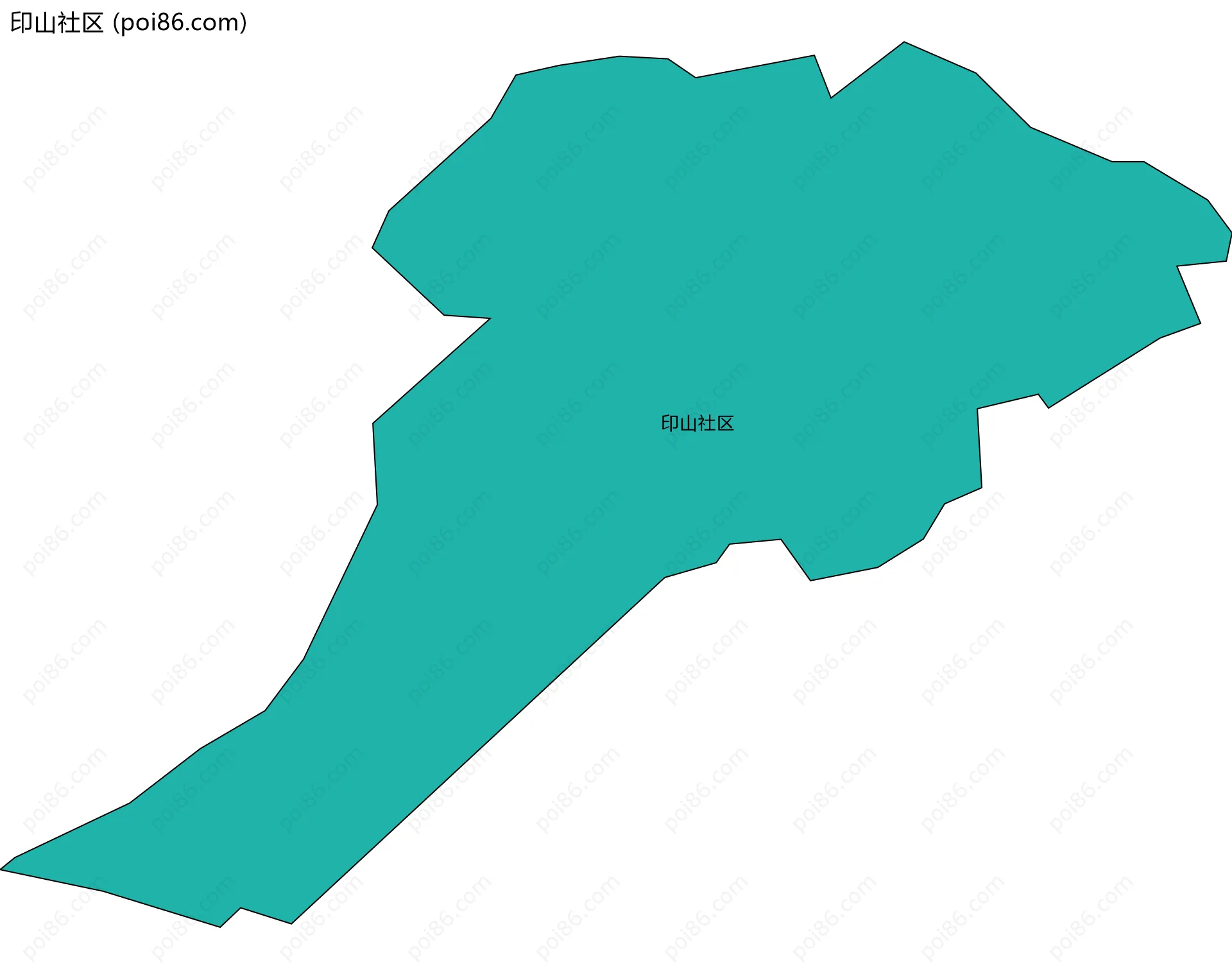 印山社区边界地图