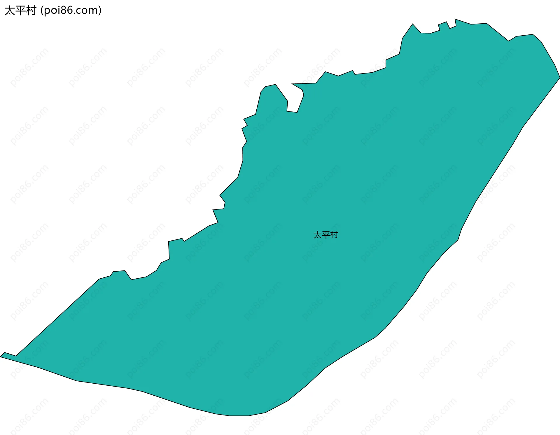 太平村边界地图