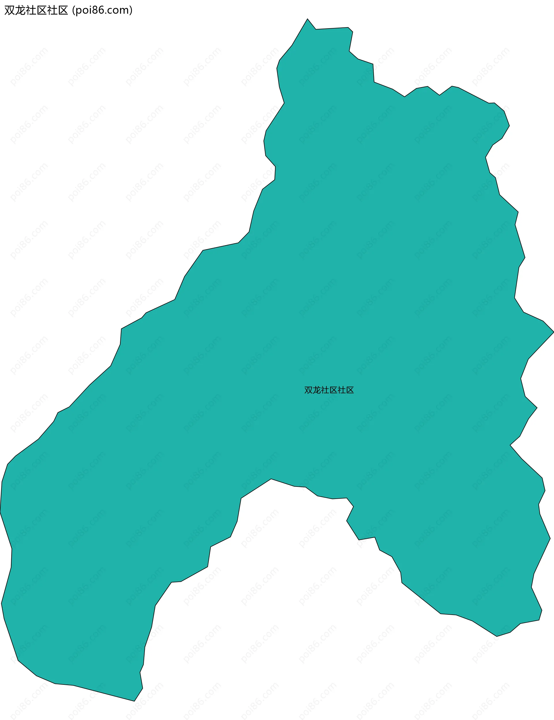 双龙社区社区边界地图
