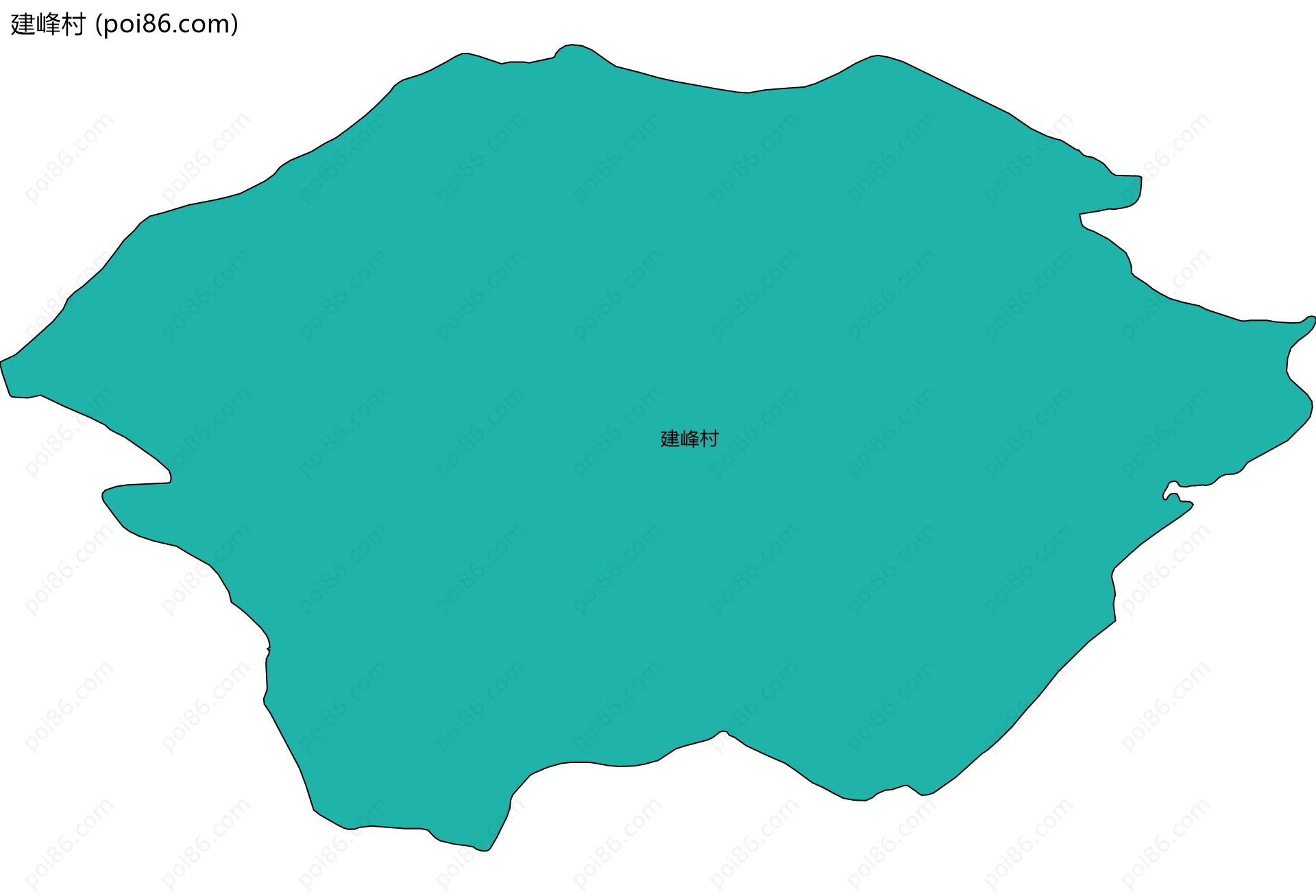 建峰村边界地图
