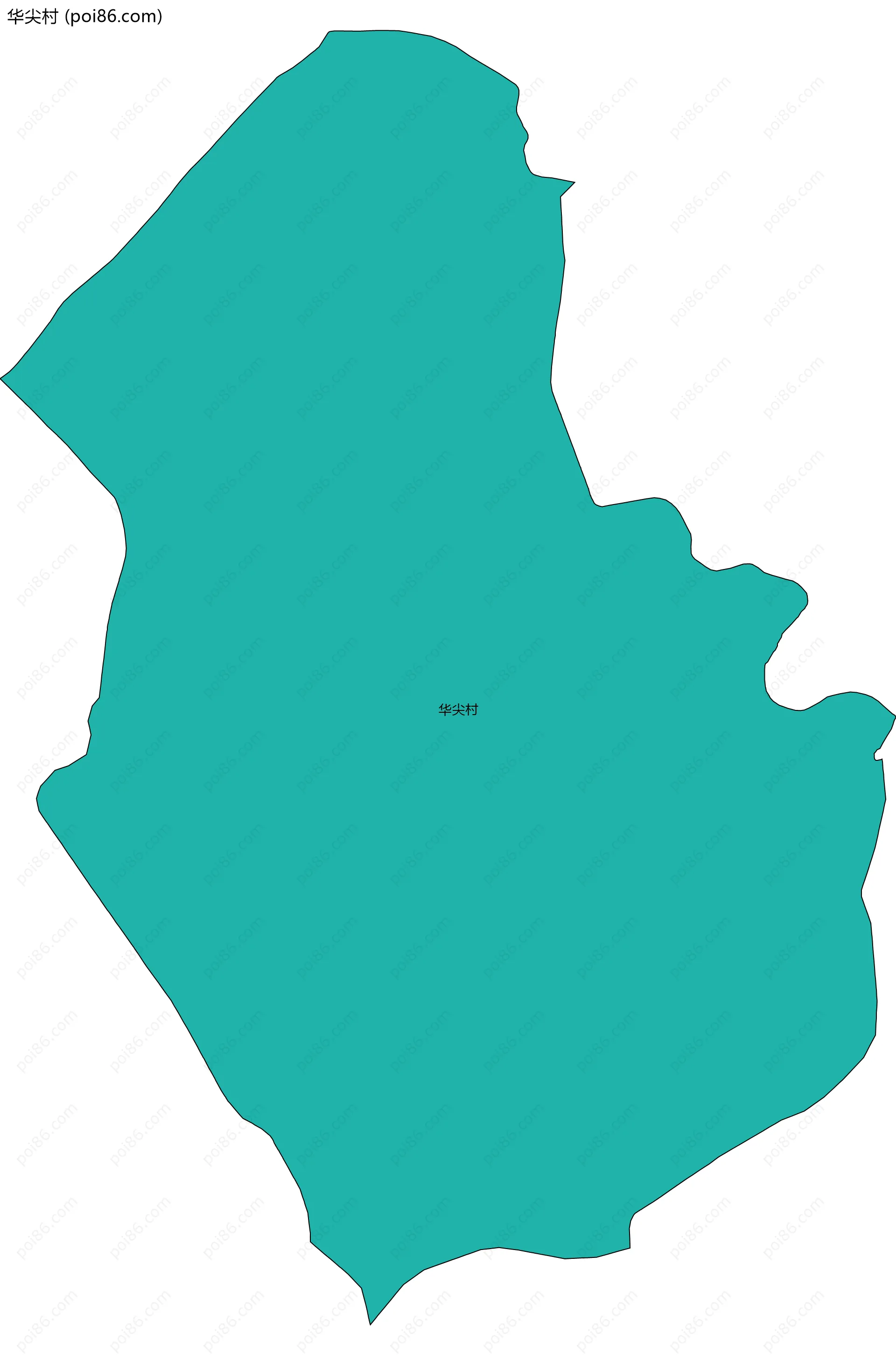 华尖村边界地图