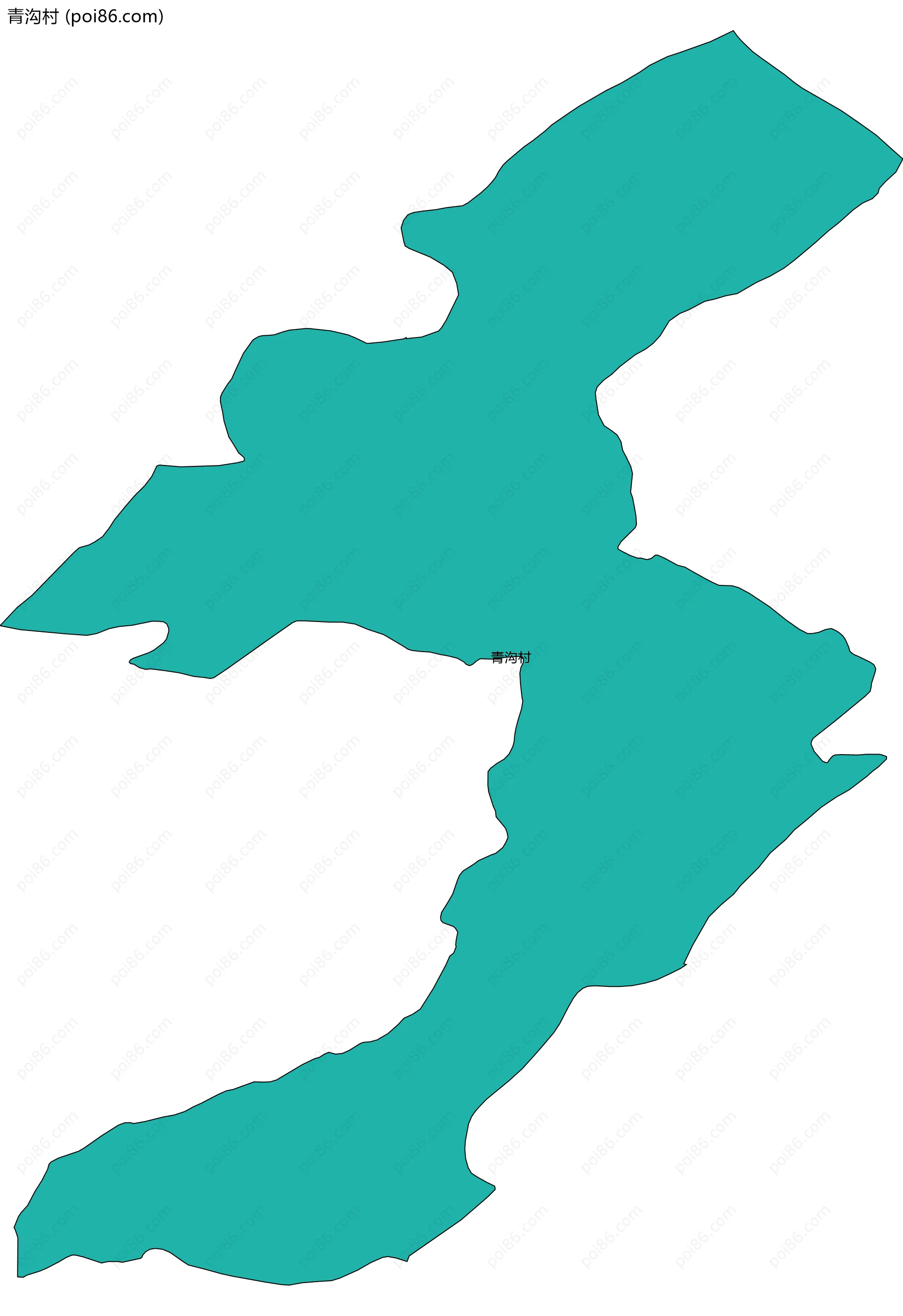 青沟村边界地图