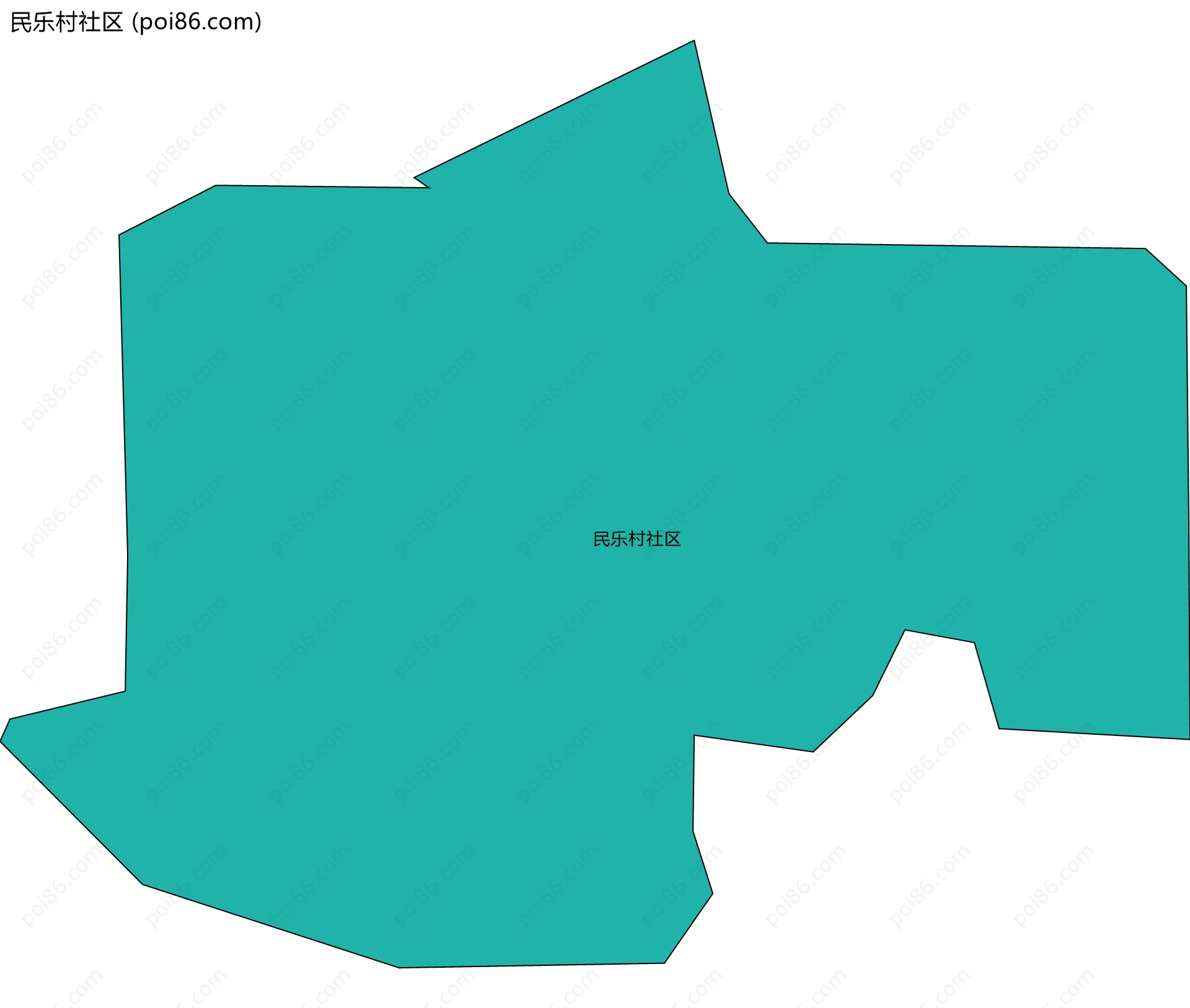 民乐村社区边界地图