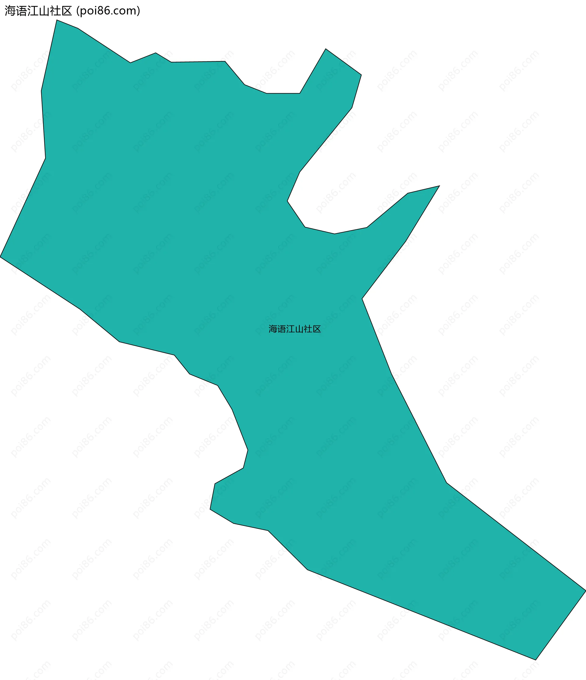 海语江山社区边界地图