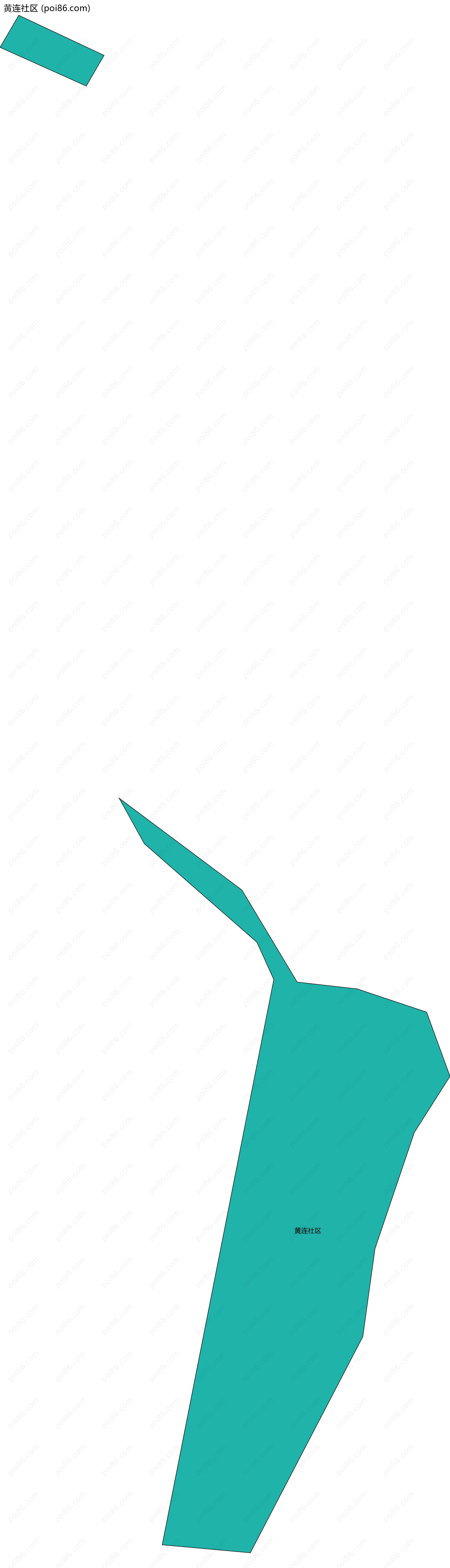 黄连社区边界地图