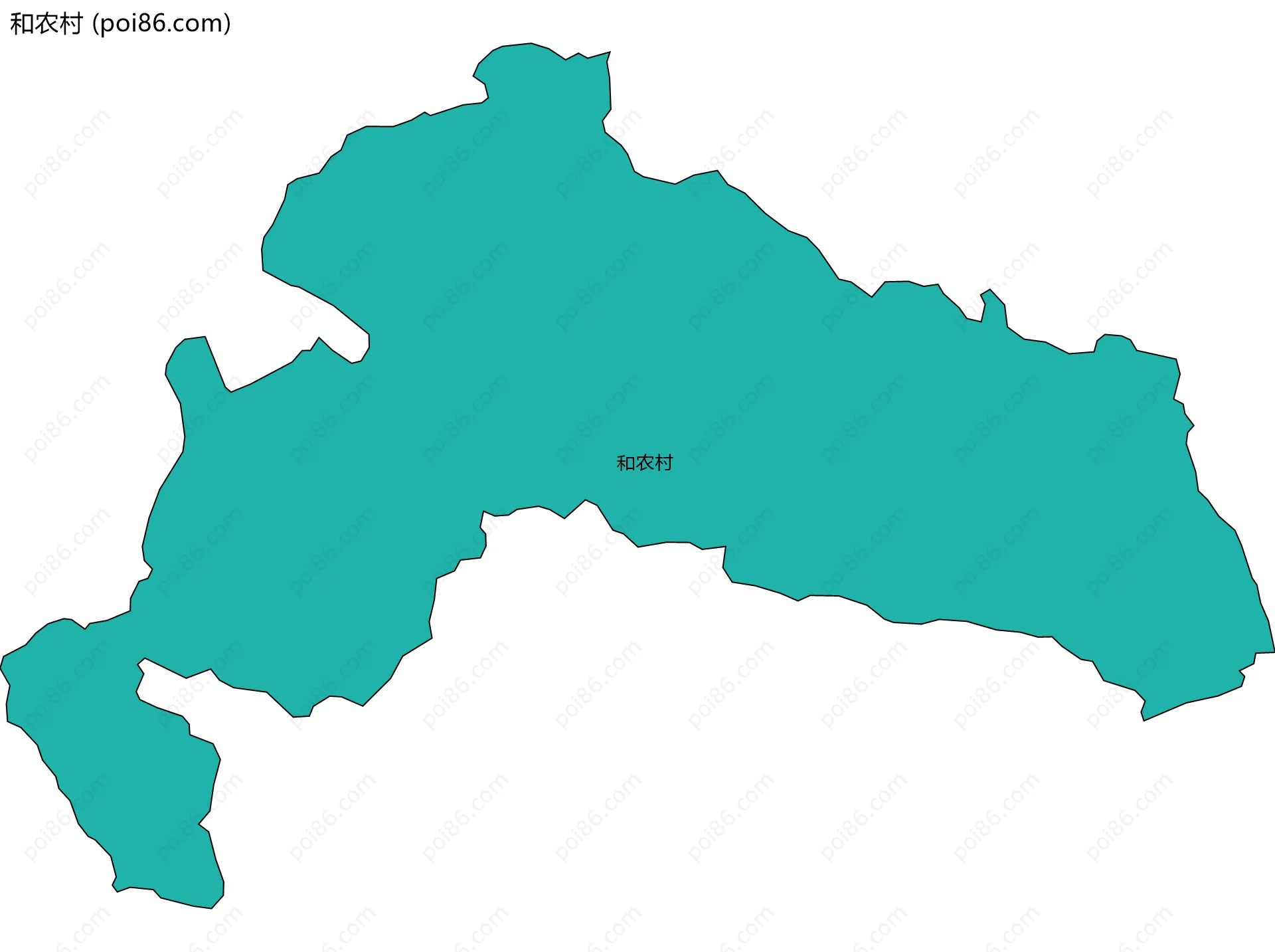 和农村边界地图
