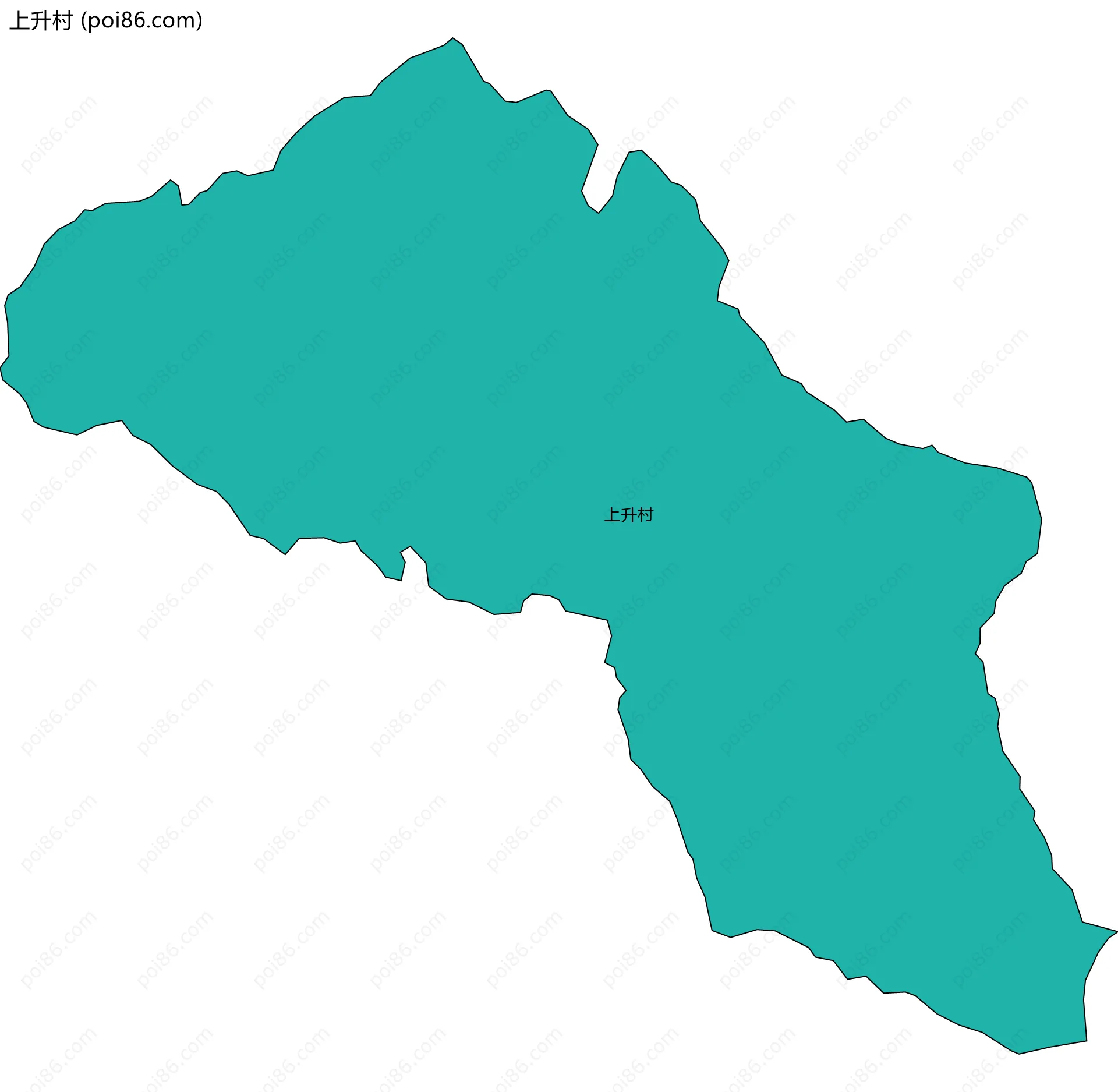上升村边界地图