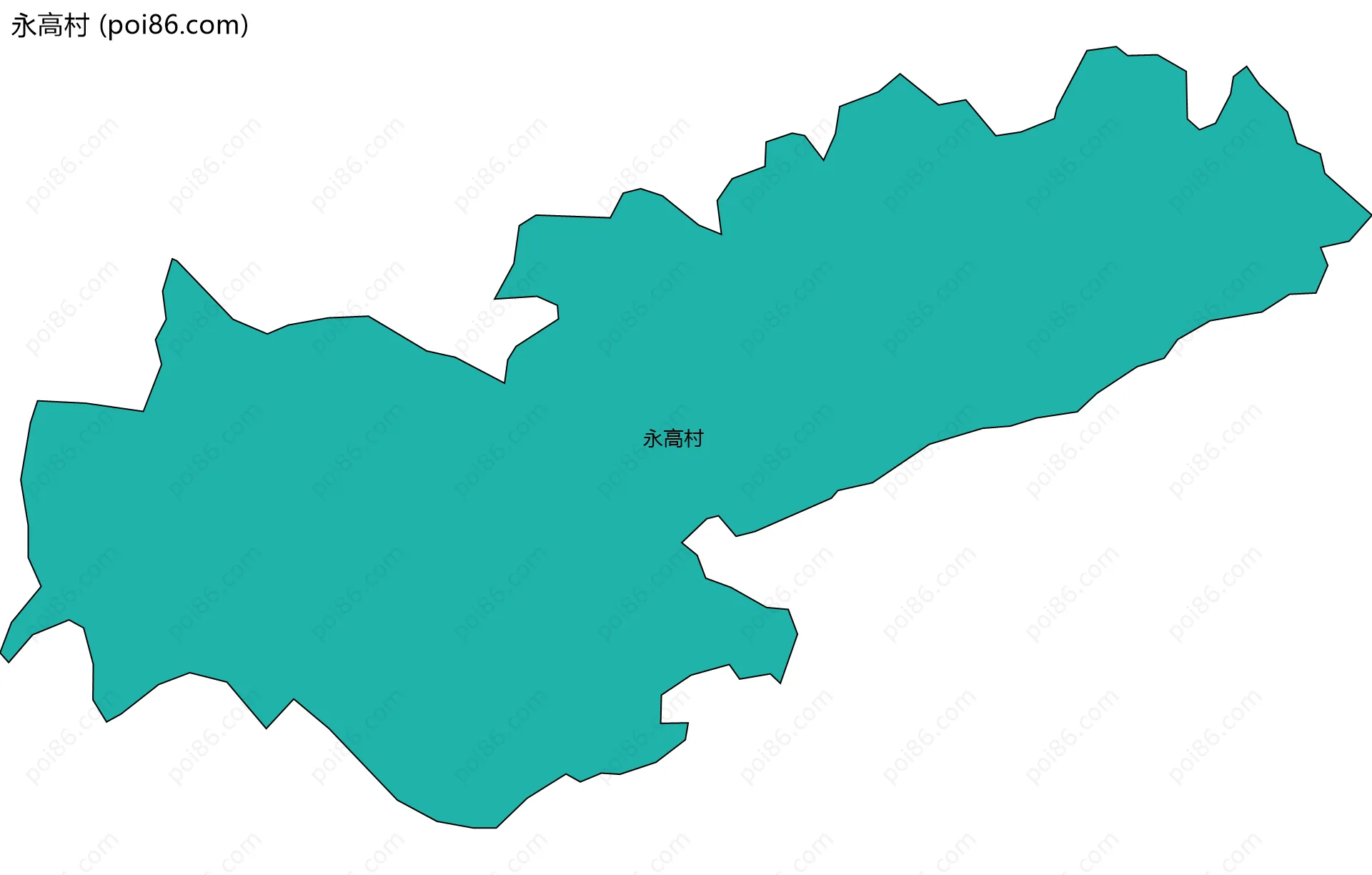 永高村边界地图