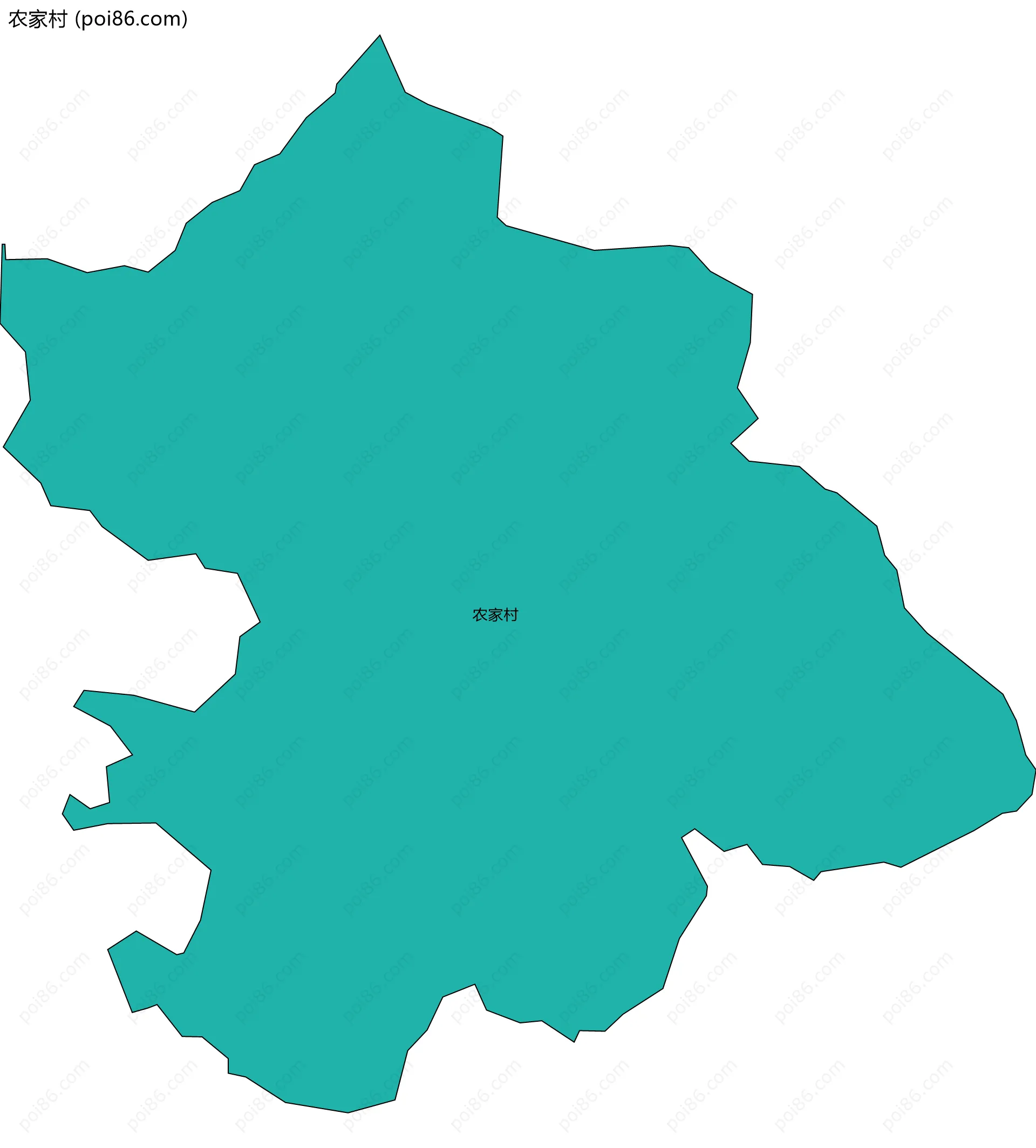 农家村边界地图