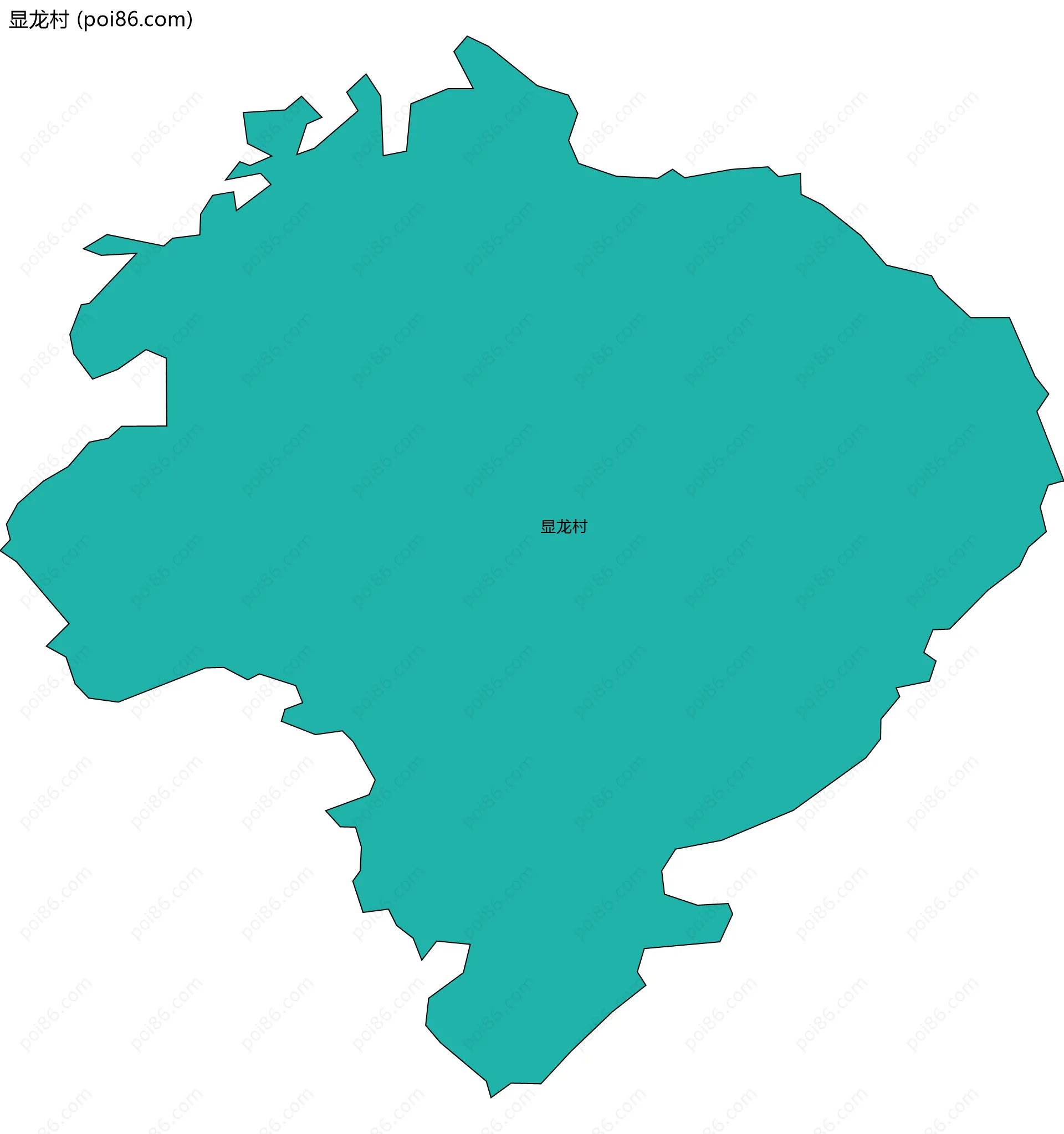 显龙村边界地图