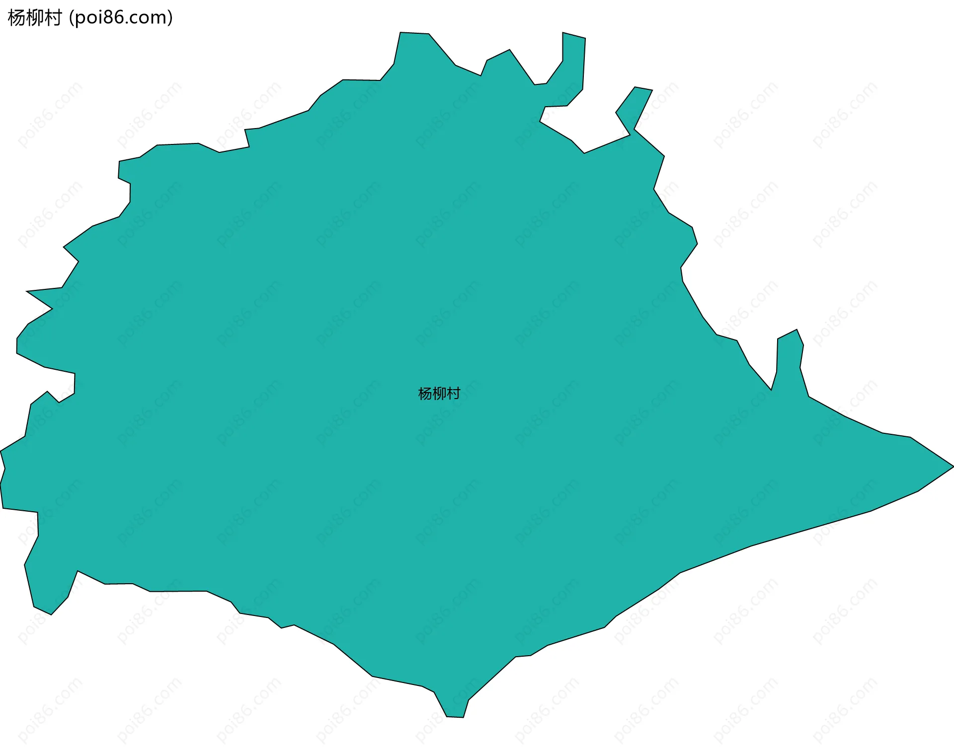 杨柳村边界地图