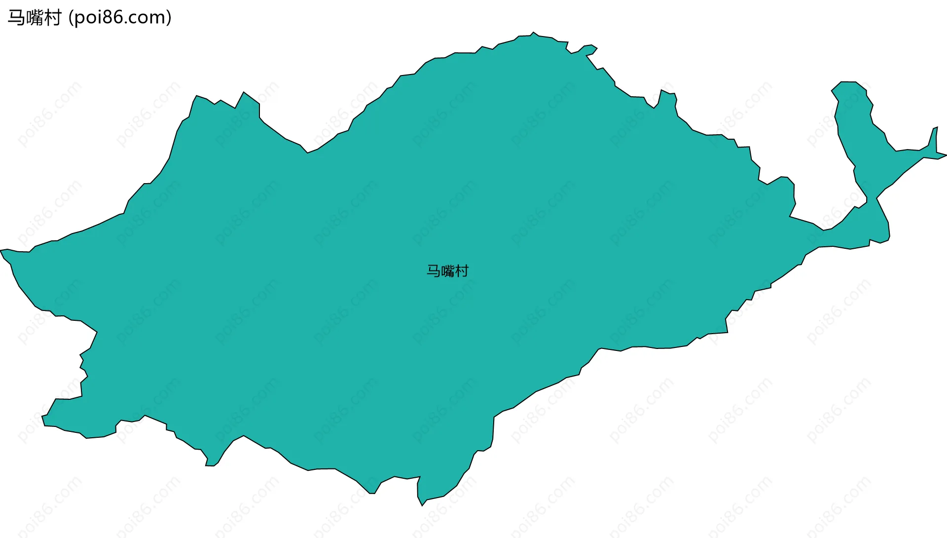 马嘴村边界地图