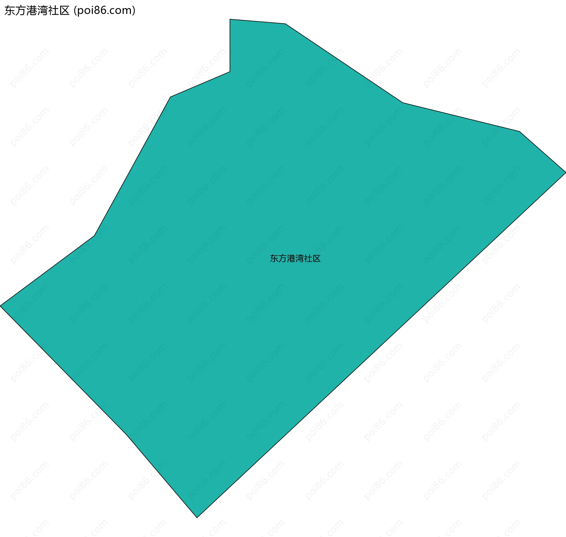 东方港湾社区边界地图