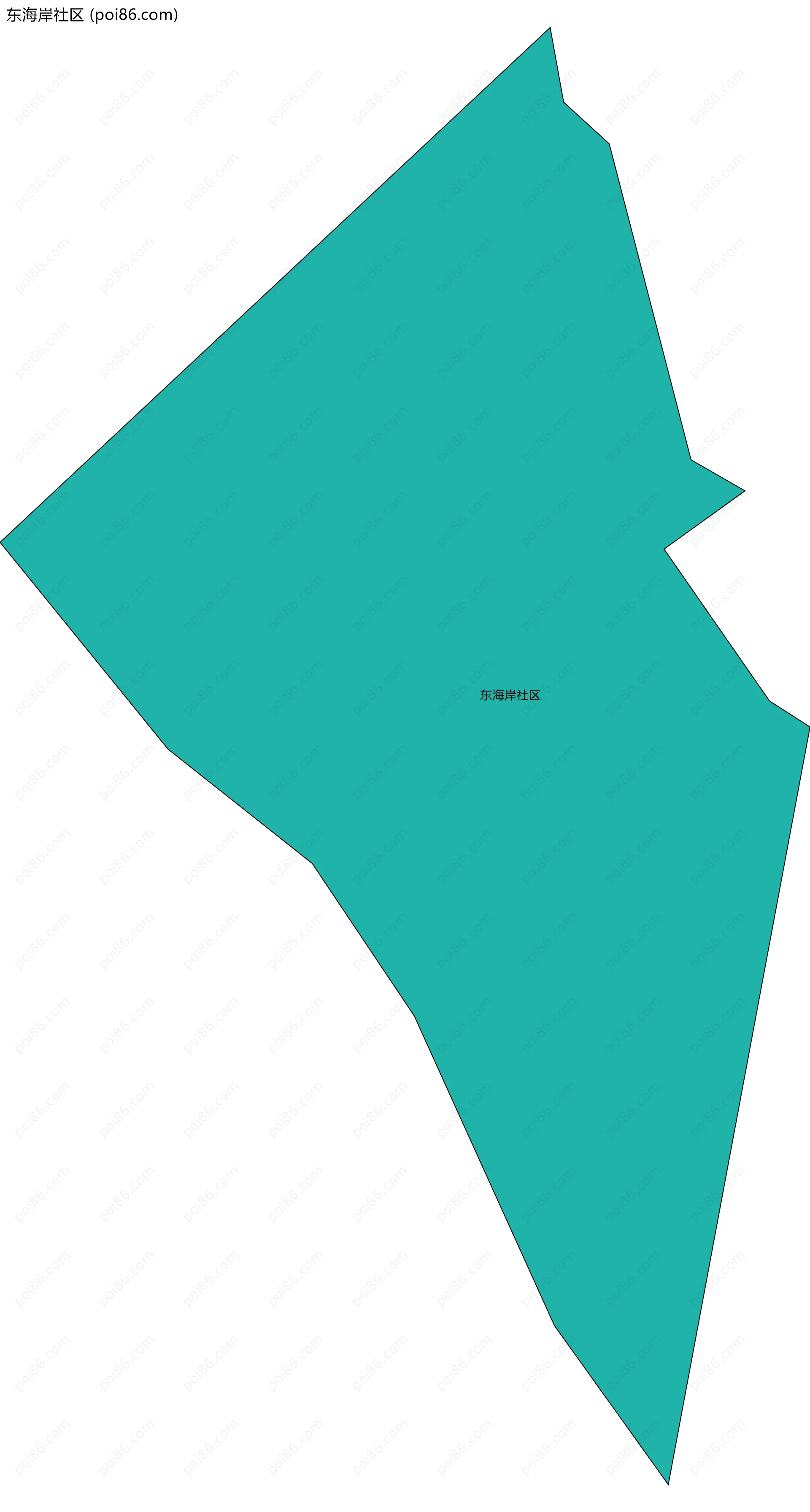 东海岸社区边界地图