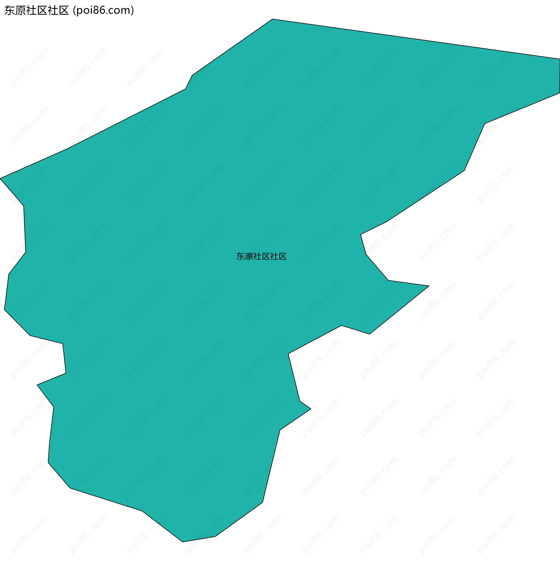 东原社区社区边界地图