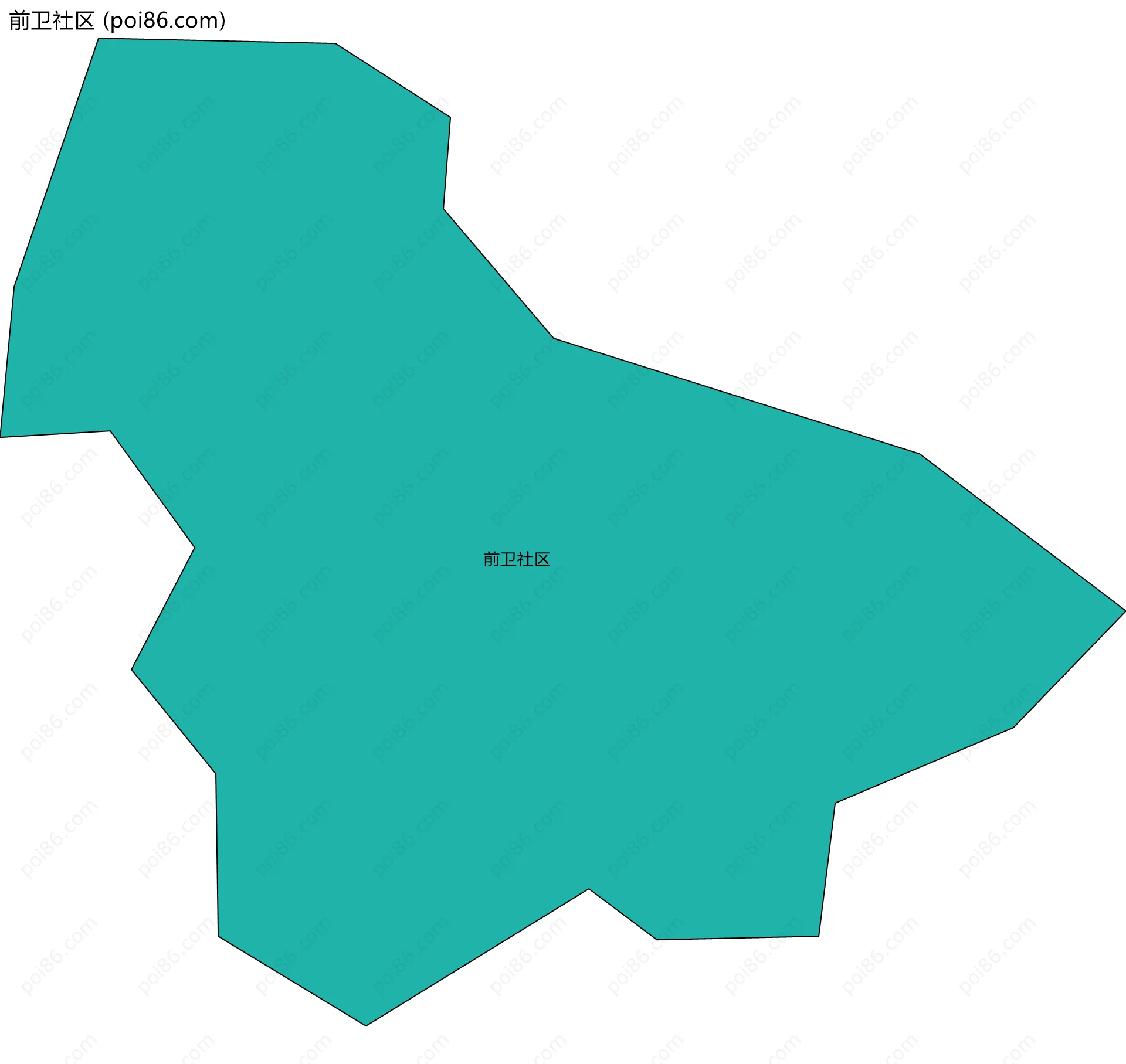 前卫社区边界地图